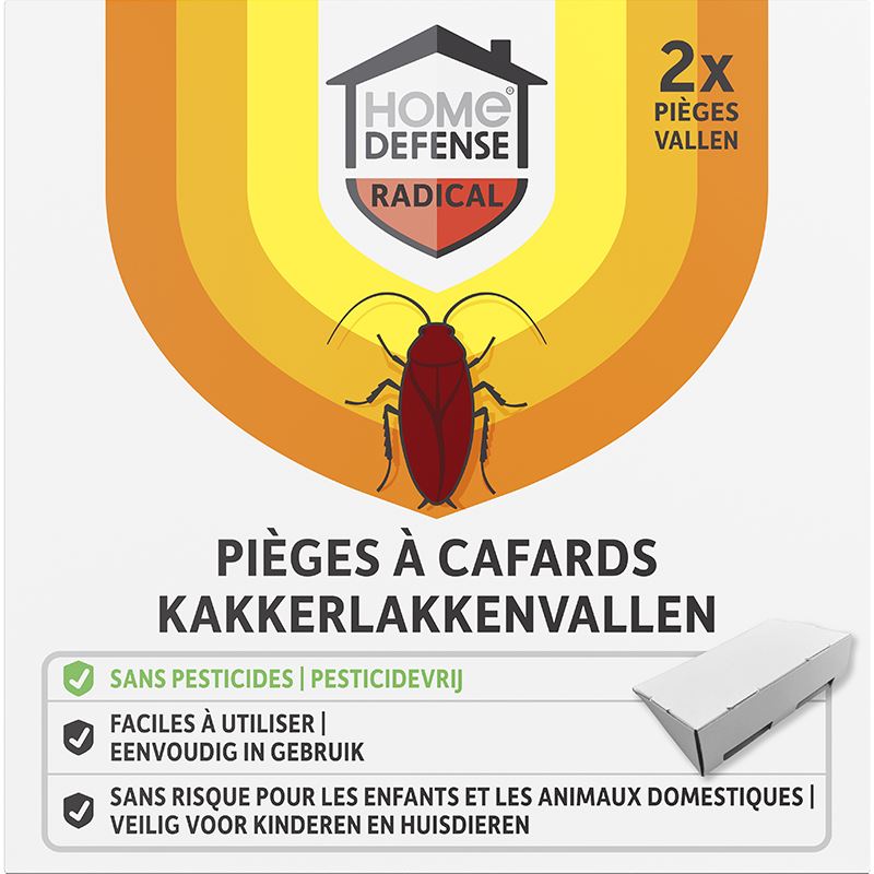 Home Defense Lijmvallen– 2 stuks – tegen kakkerlakken afbeelding