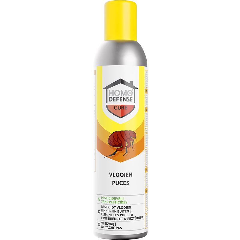 Home Defense Vlooien Spray - Pesticidevrij - 300ml - Vlekvrij - Voor Binnen&Buiten afbeelding