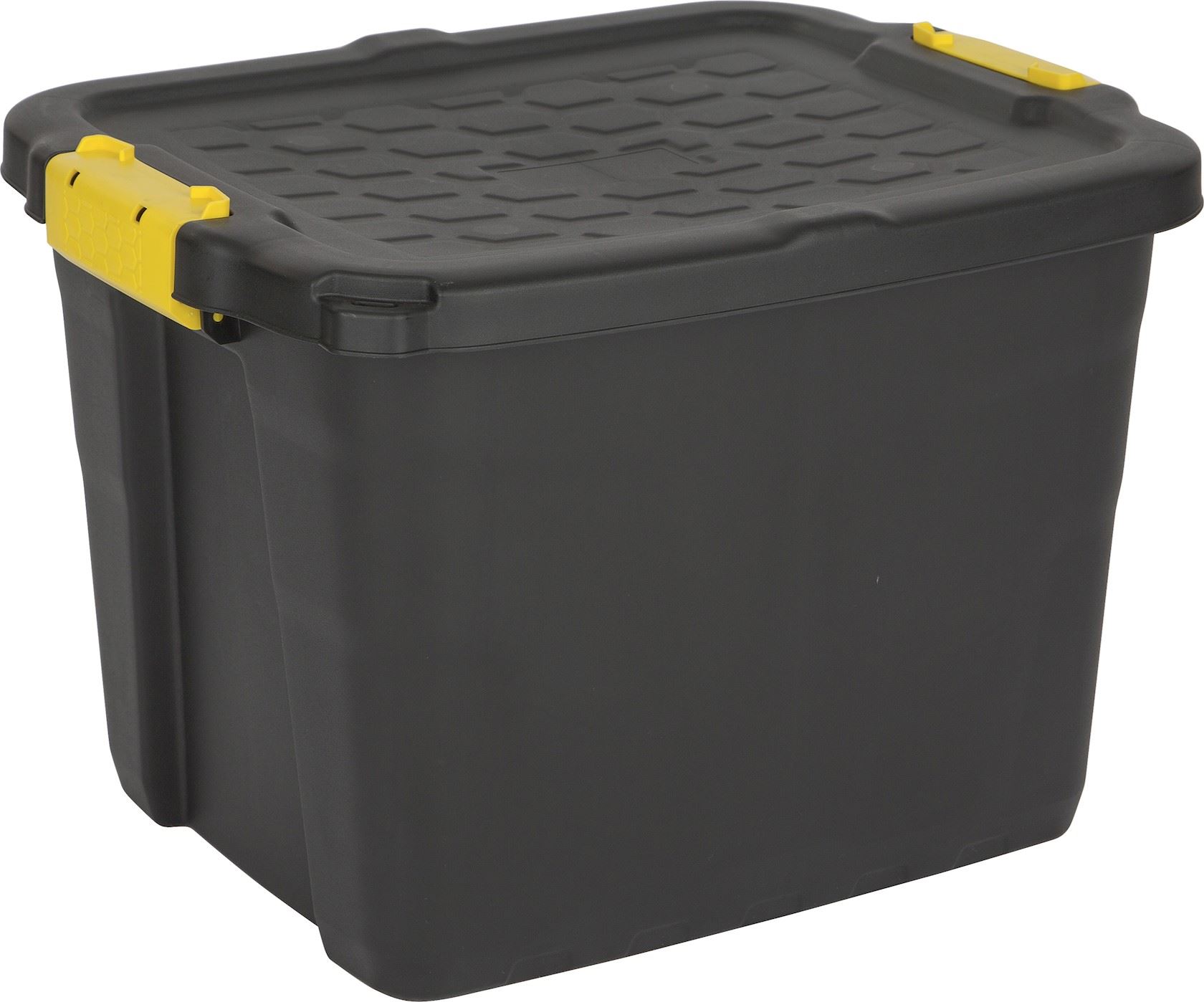 Practo Home opbergkoffer kunststof zwart - 40x50x35cm - 42 liter afbeelding