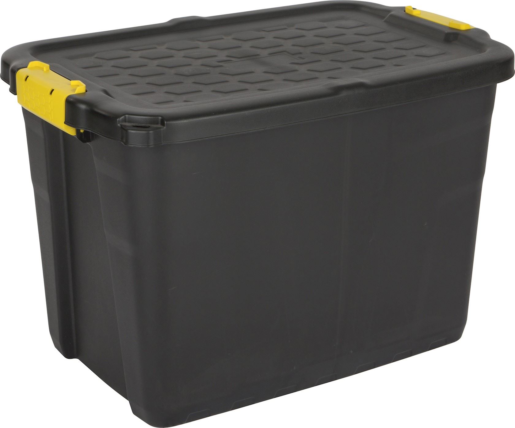 Practo Home opbergkoffer kunststof zwart - 40x60x40cm - 60 liter afbeelding