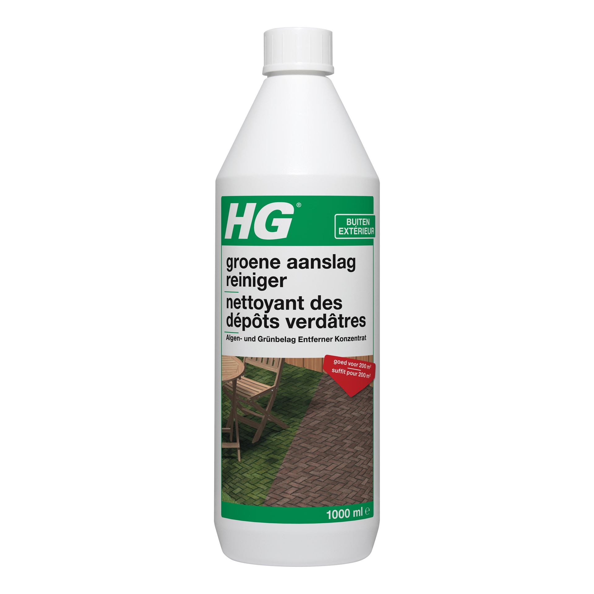 HG groene aanslagreiniger - 1L afbeelding