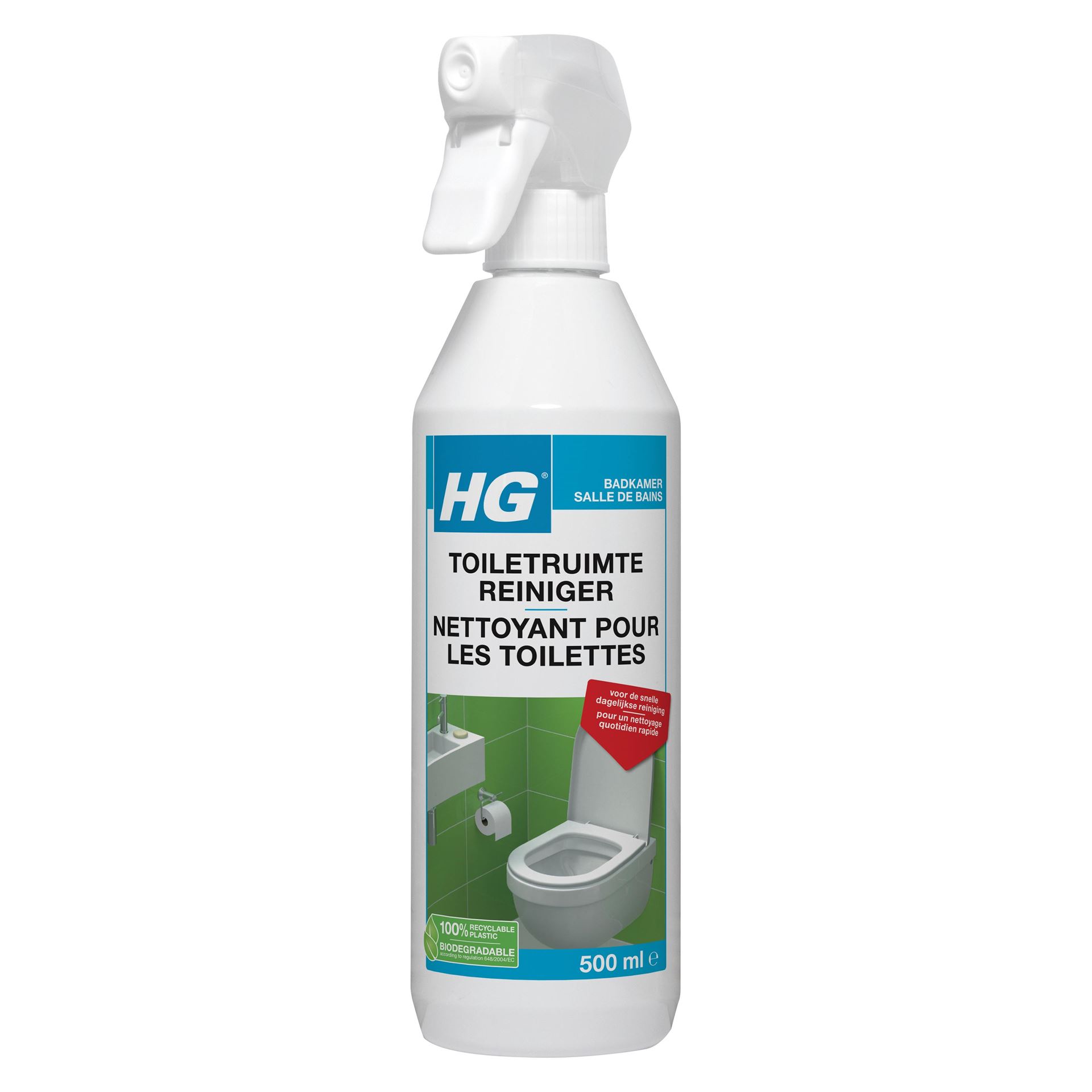 HG hygiënische toiletruimte alledag spray - 500ML afbeelding