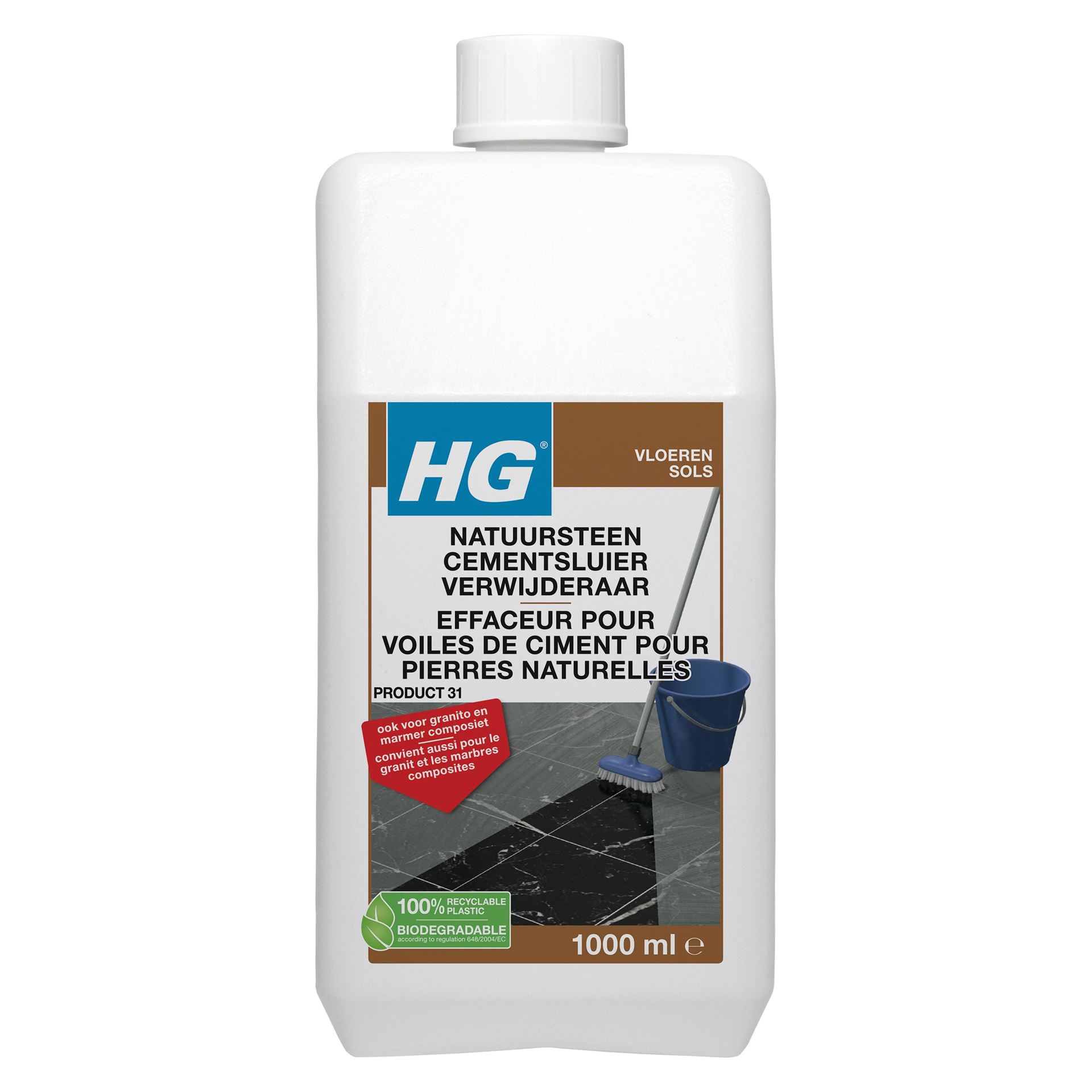 HG cement- en kalksluier verwijderaar - 1L afbeelding