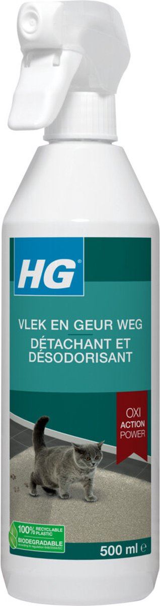 HG PET Vlek & Geur Weg Kat - 500ml - Vlekverwijderaar