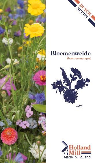Holland Mill bloemenweide - bloemenmix - voor 7,5m² afbeelding