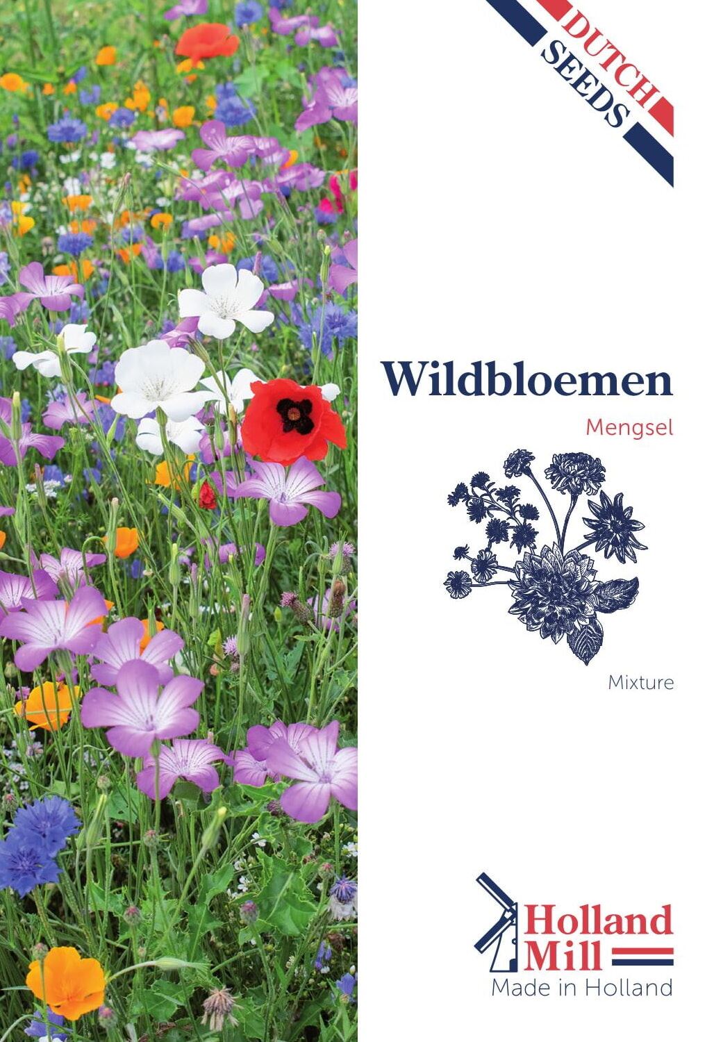 Holland Mill bloemenweide - wildbloemenmengsel - voor 2,5m² afbeelding