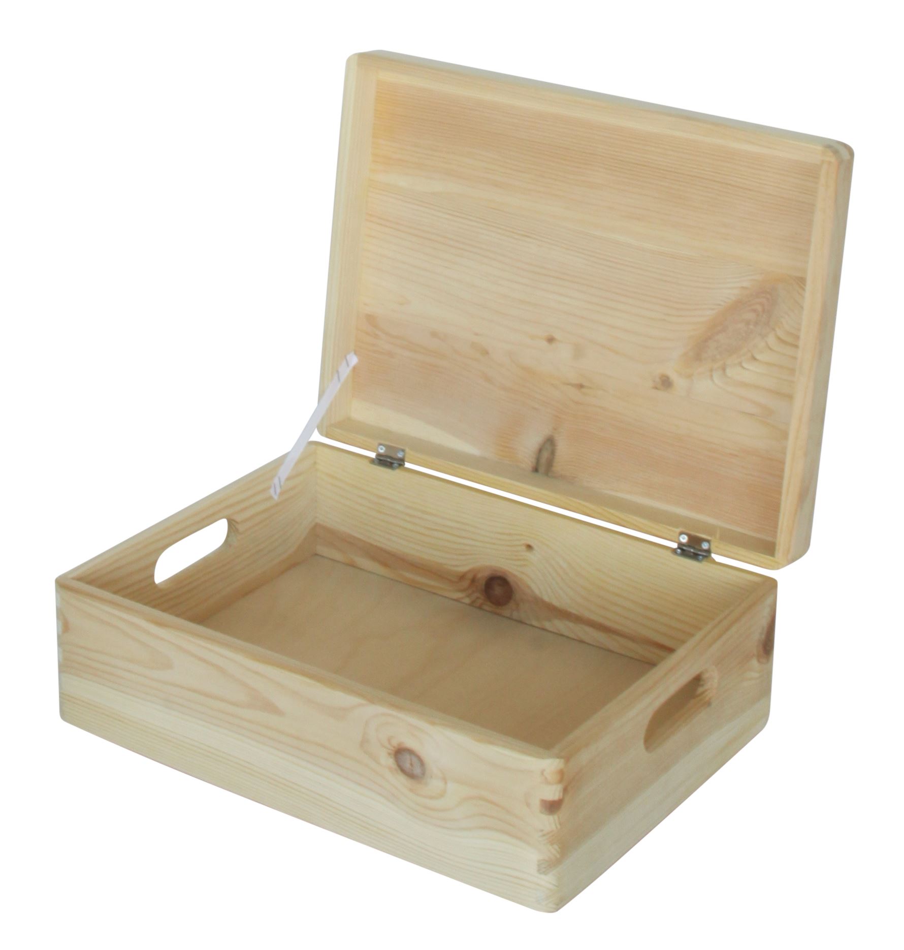 Practo Home opbergbox met deksel Hout - Manden en bakjes - 30x40x15cm - met deksel afbeelding