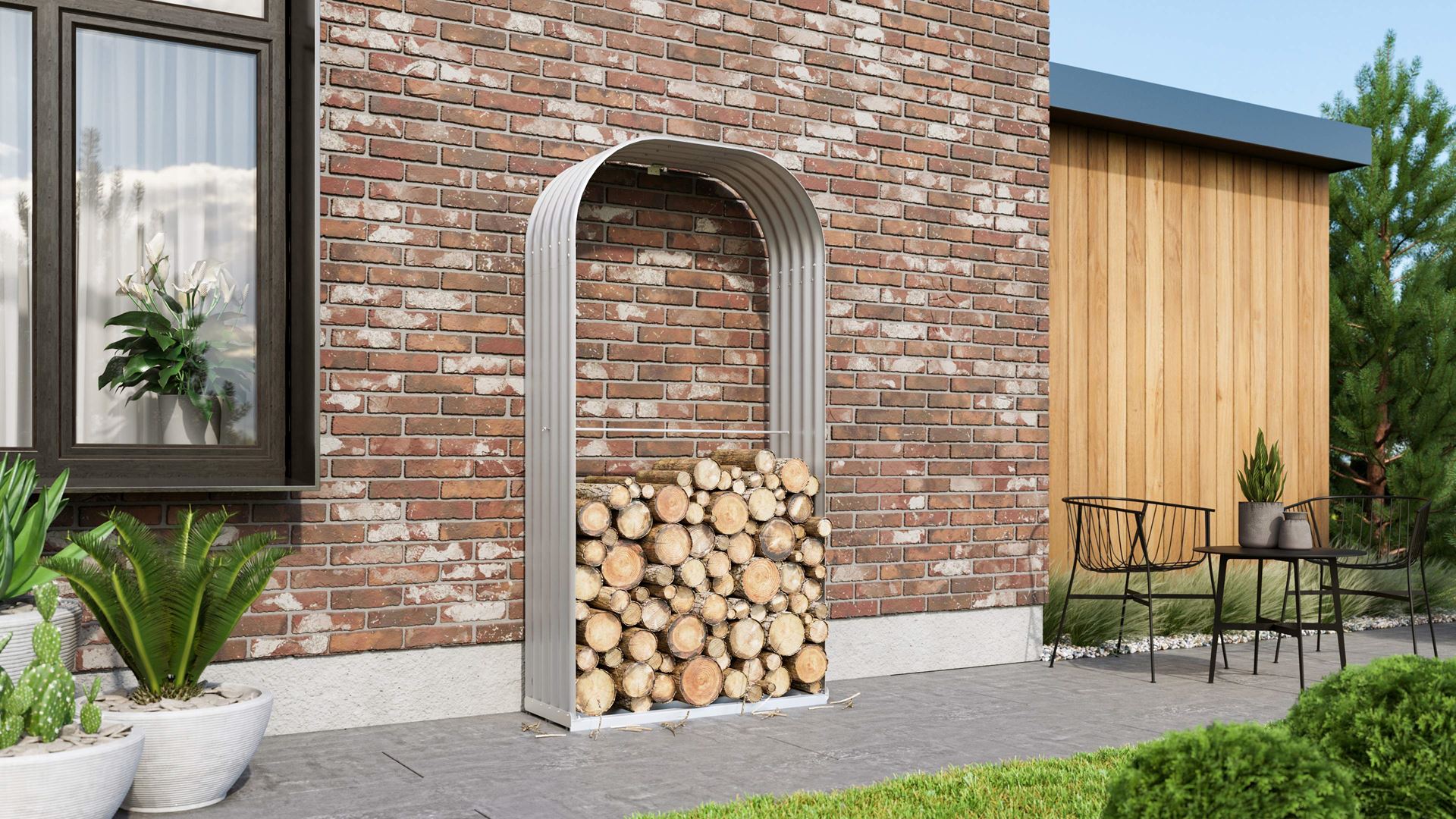 Vitavia Houtopslag Ardor 401 - hoog - wit - Houtopslag - L200 cm hoog afbeelding
