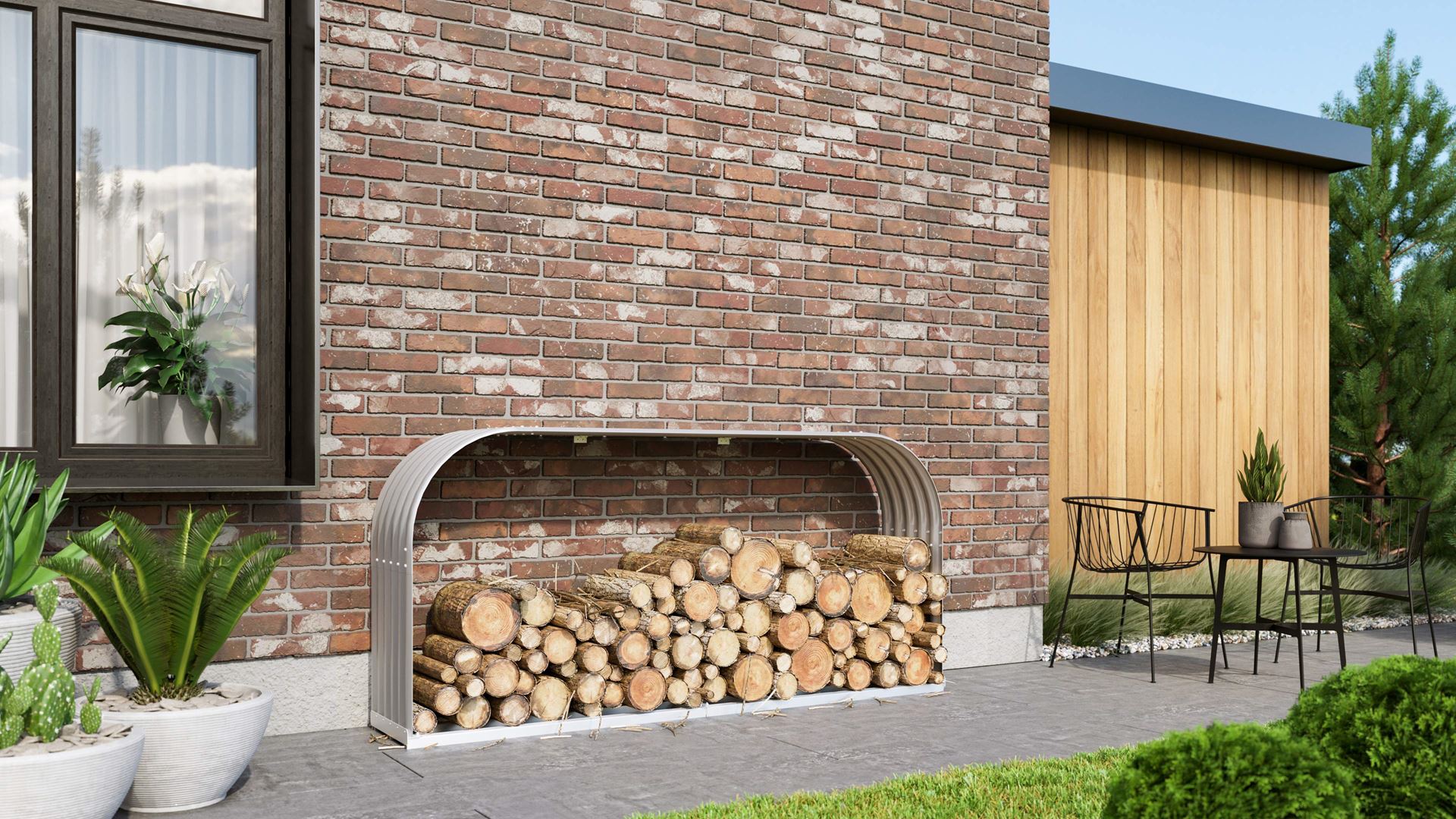 Vitavia Houtopslag Ardor 401 - vlak - wit - Houtopslag - L100 cm hoog afbeelding