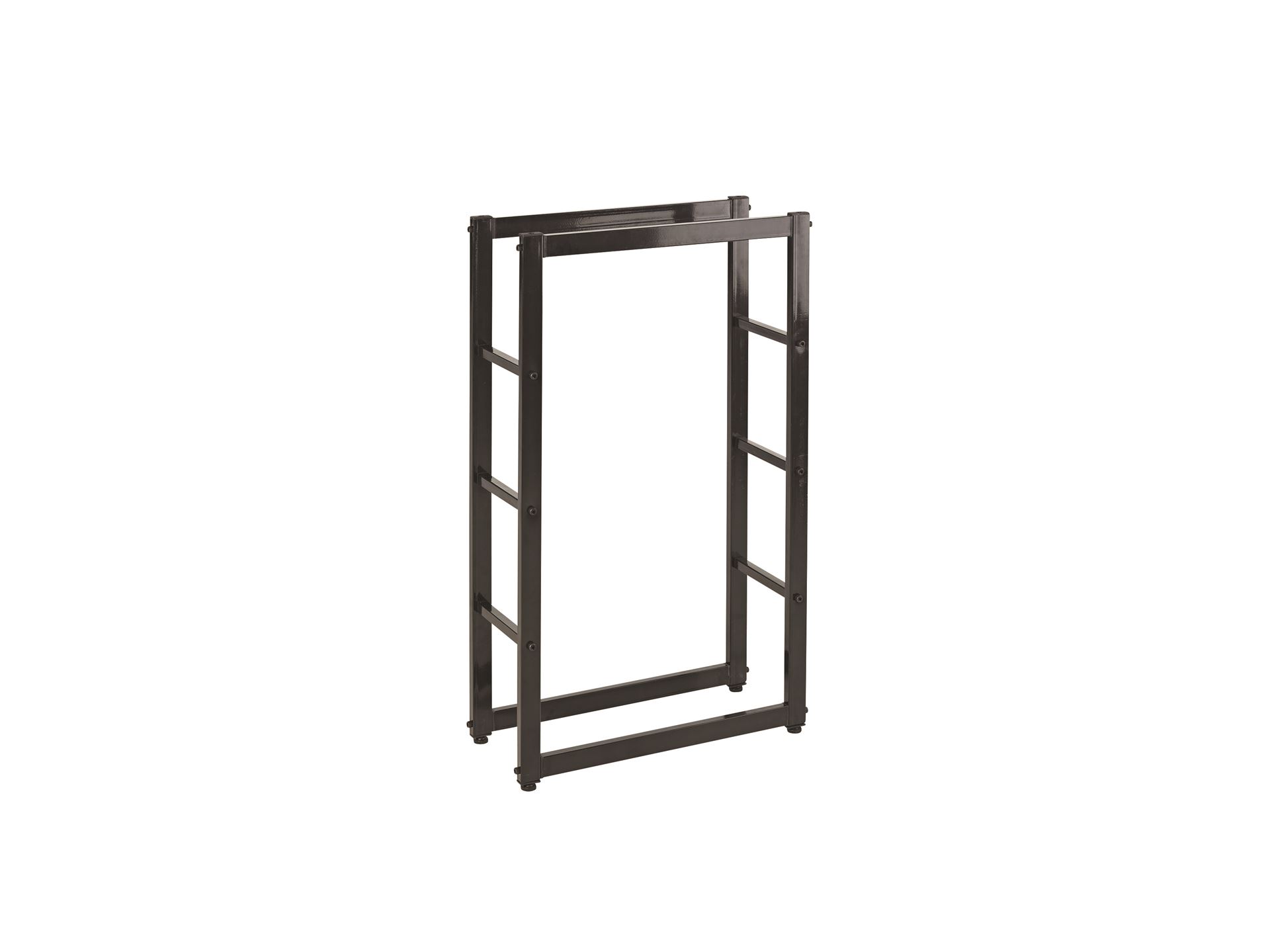 Practo Home houtopberging zwart - Haardaccessoires - 25x60x100cm afbeelding