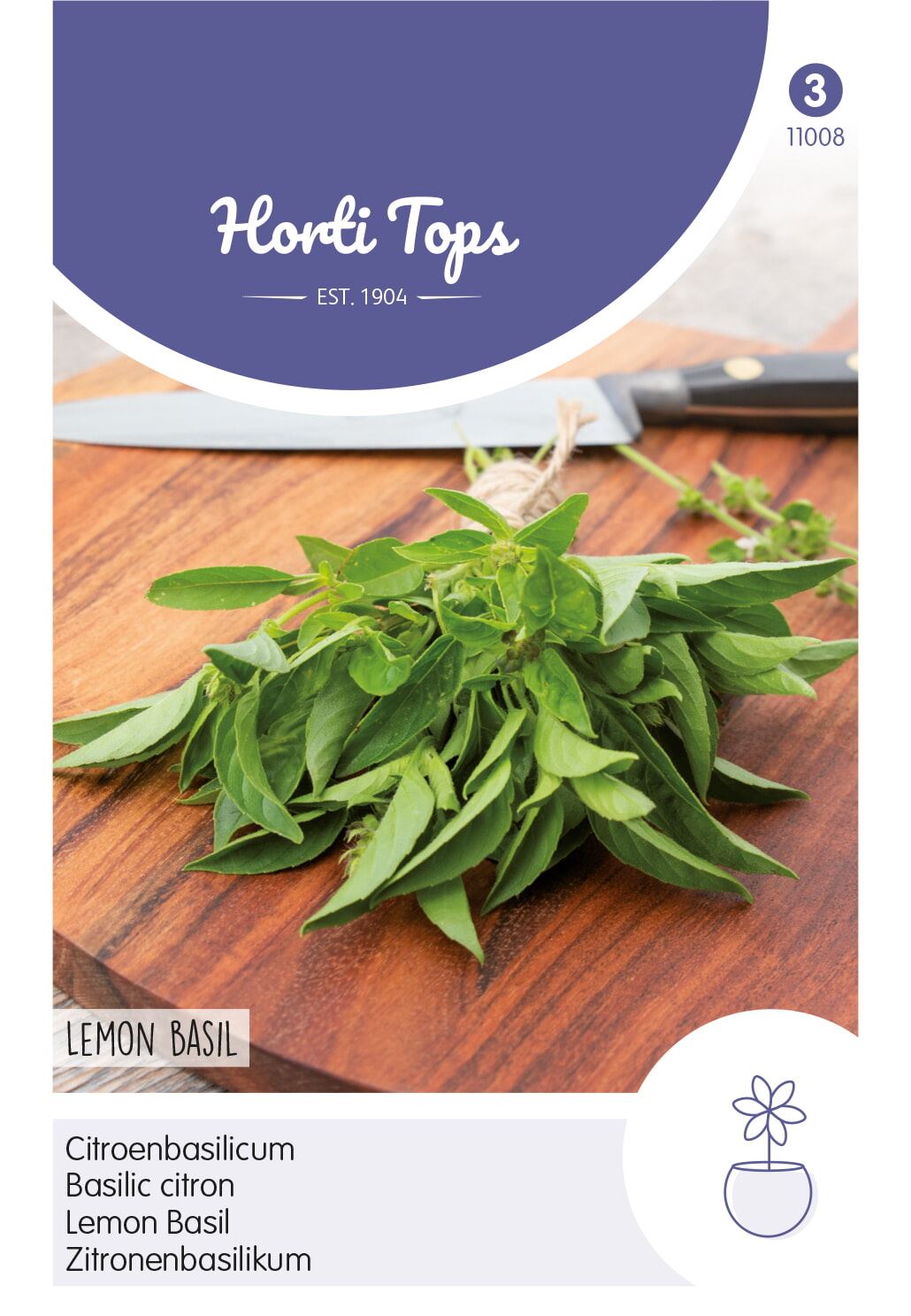 Horti Tops Citroenbasilicum zaden - Lemon Basil afbeelding