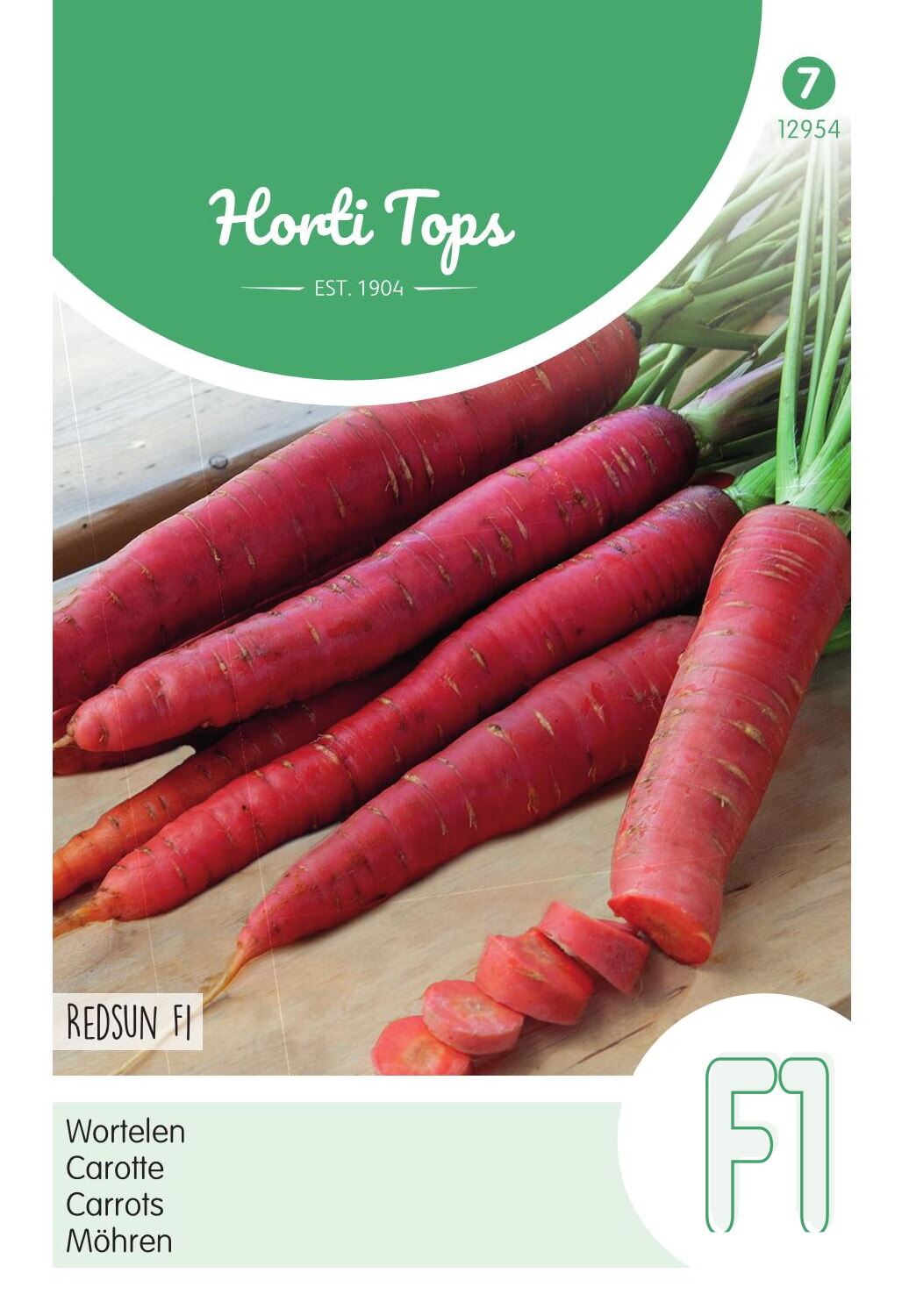 Horti Tops Rode Wortel zaden - Redsun afbeelding