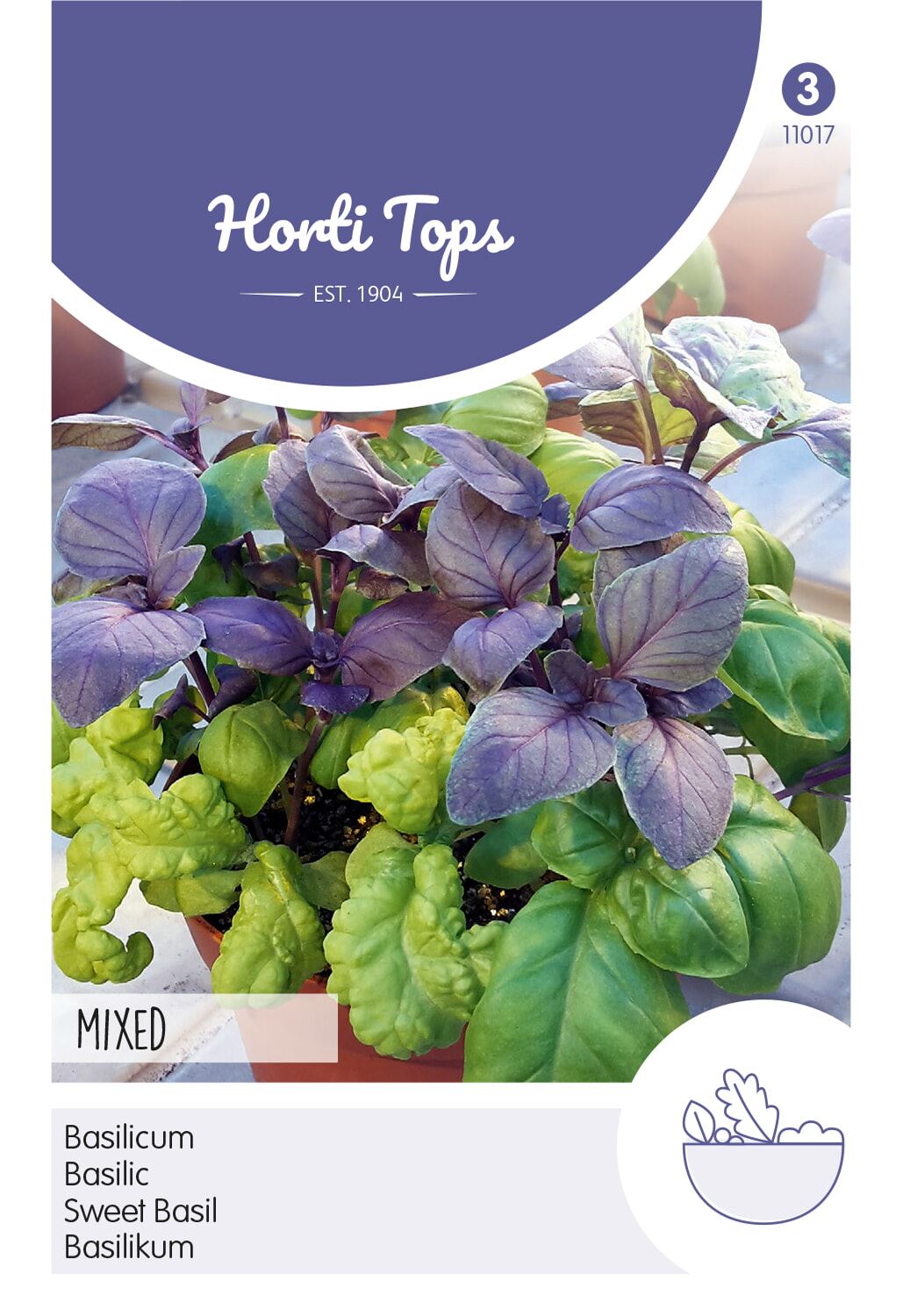 Horti Tops Gemengde basilicum zaden afbeelding