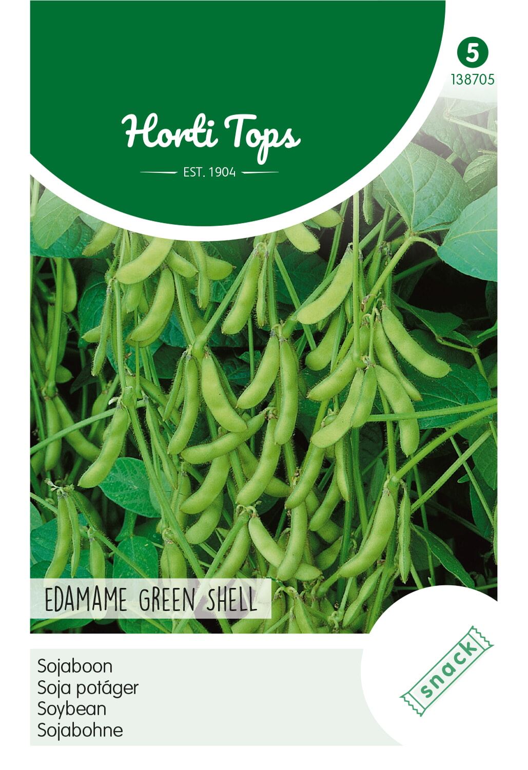 Horti Tops Sojabonen/Edamame zaden - Green Shell - 10g afbeelding