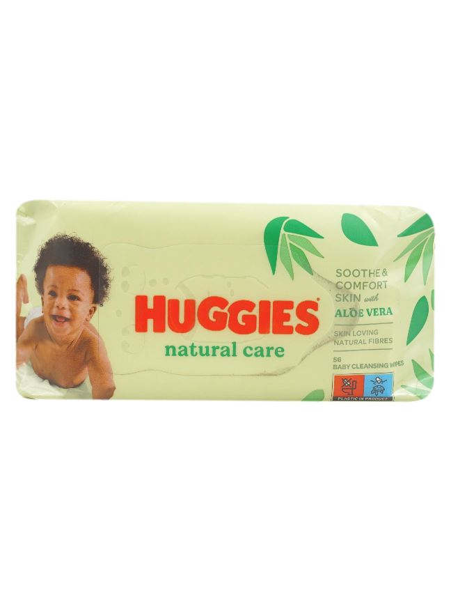 Huggies Natural Care babydoekjes - 56 vochtige doekjes afbeelding
