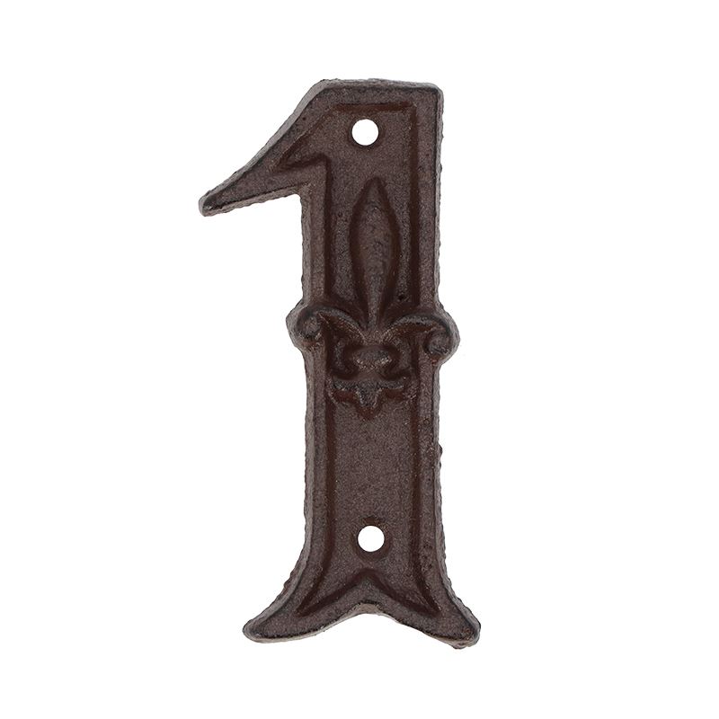 Esschert Design huisnummer 1 - LxBxH: 5,5x1,1x11,4cm afbeelding