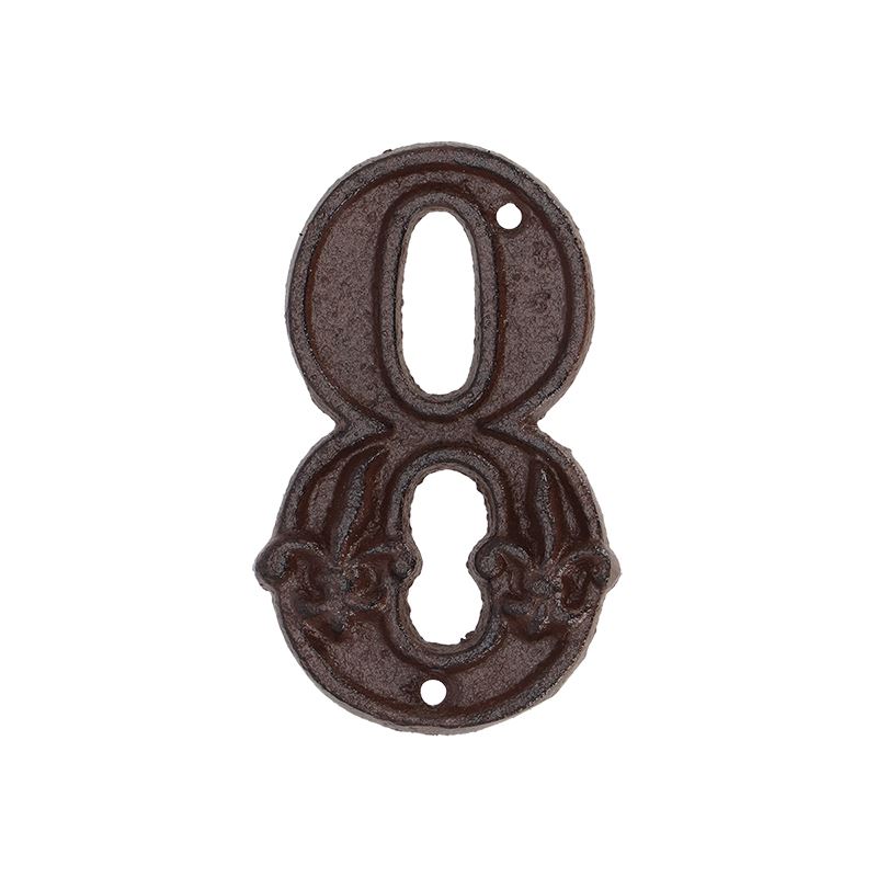 Esschert Design huisnummer 8 - LxBxH: 7,8x1,1x12,6cm afbeelding