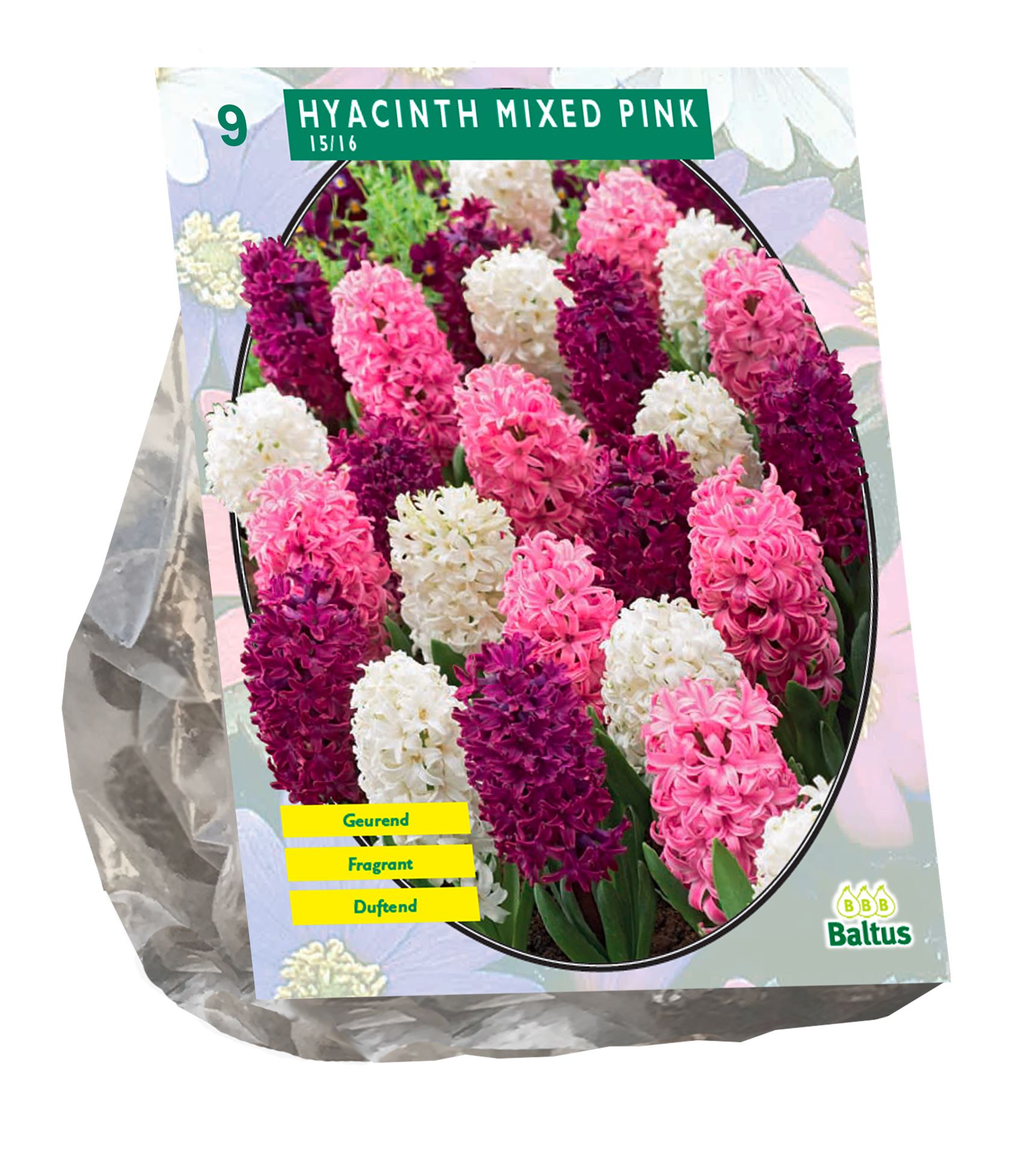 Baltus 'Hyacinthed Pink' - Mix - voorjaarsbloeiers - 9 bollen