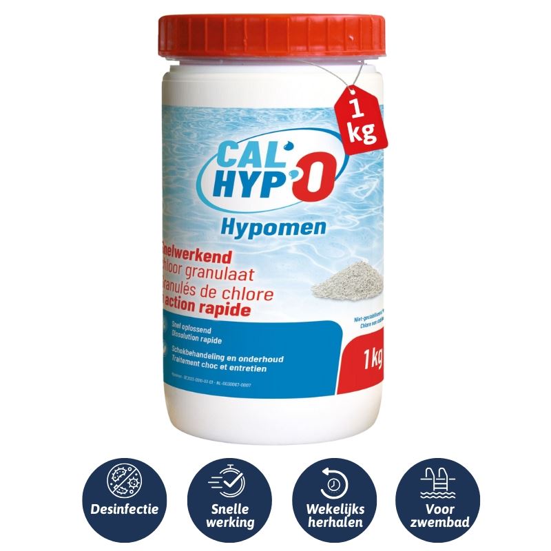 Hypomen Cal'Hypo - snelwerkend chloorgranulaat 1kg