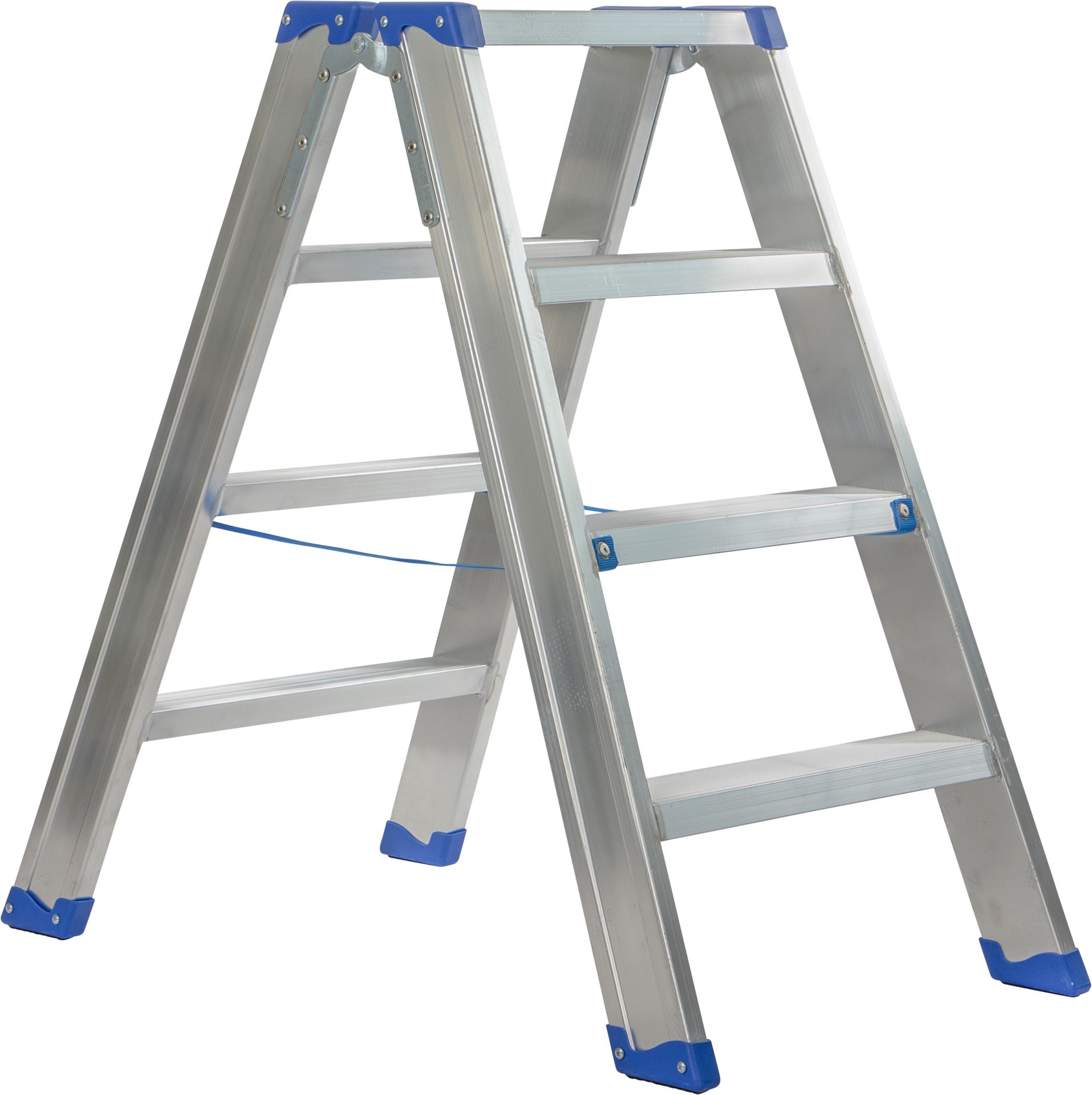 Escalo sparta duo aluminium - Industriële aluminium trapladder dubbel - 4 treden afbeelding