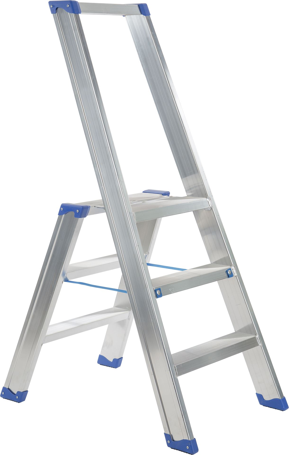 Escalo sparta aluminium - Industriële aluminium trapladder met beugel - 3 treden afbeelding