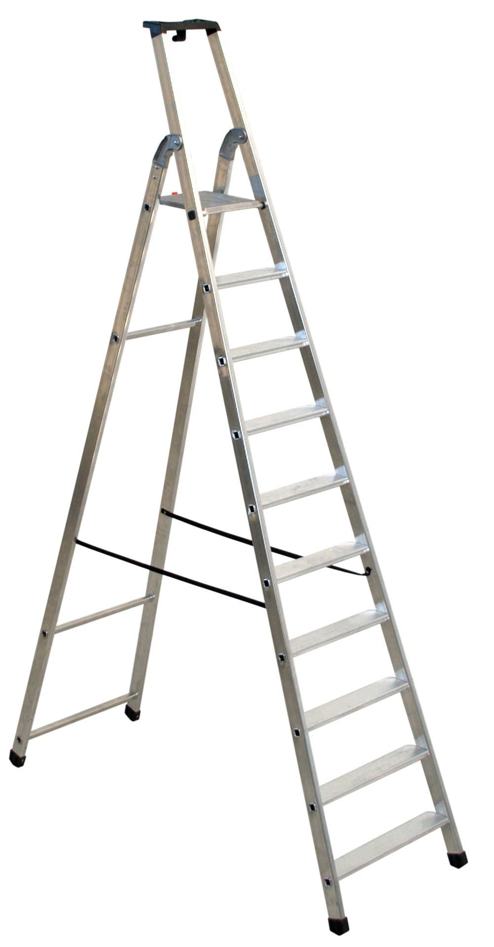 Escalo quadra aluminium - Industriële aluminium trapladder - 10 treden afbeelding