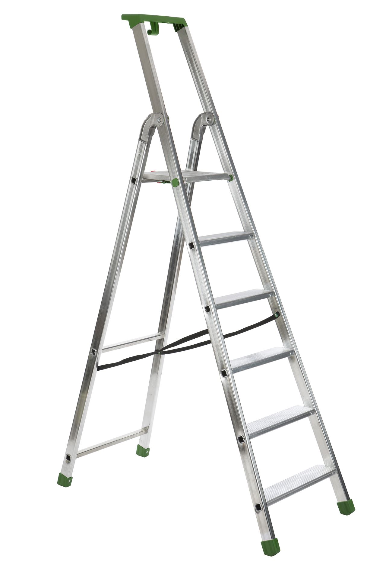 Escalo quadra aluminium - Industriële aluminium trapladder - 6 treden