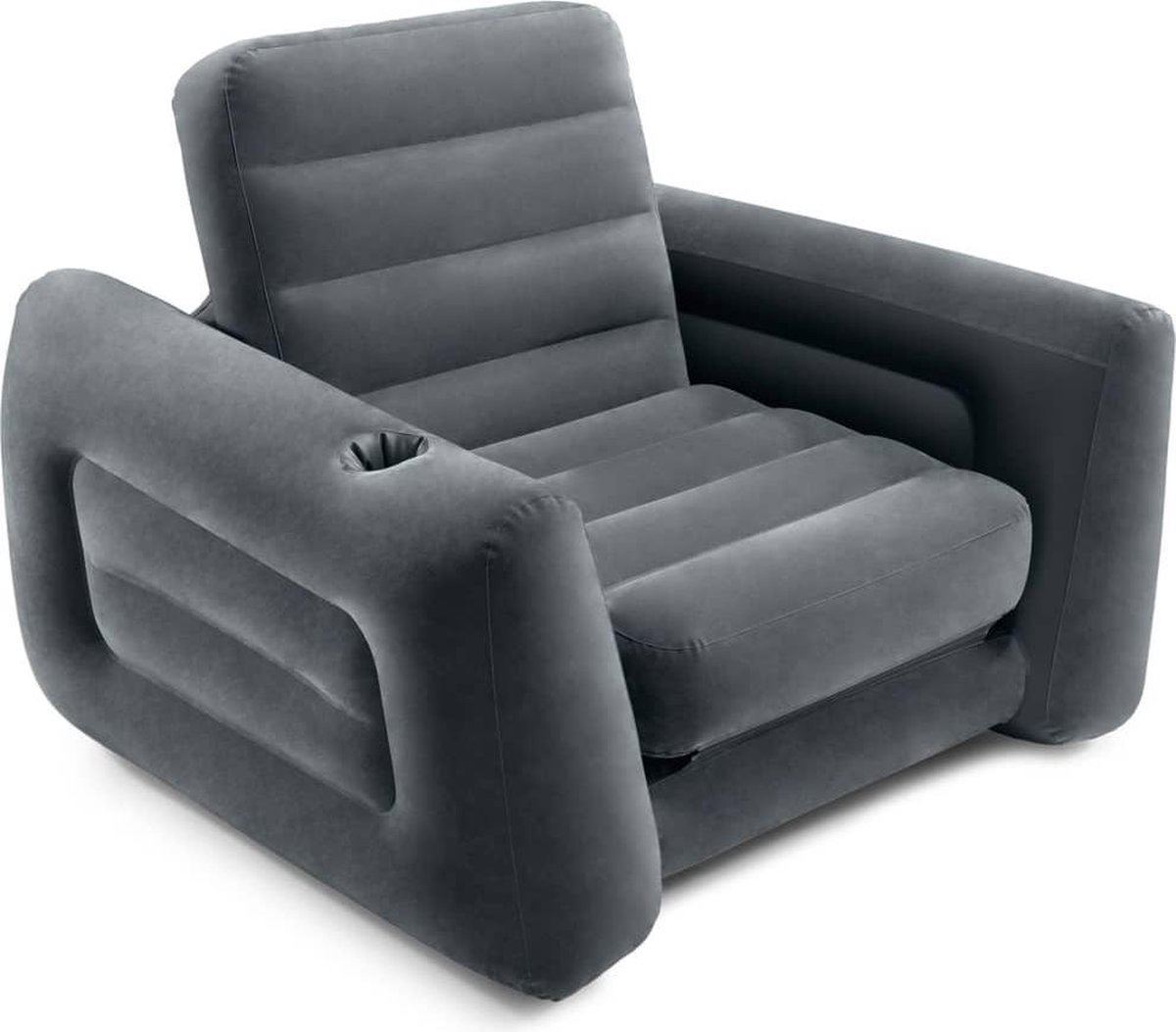 Intex Opblaasbare en Uitklapbare Loungestoel - 117x224x66 cm - Met bekerhouder en reparatiepatch afbeelding