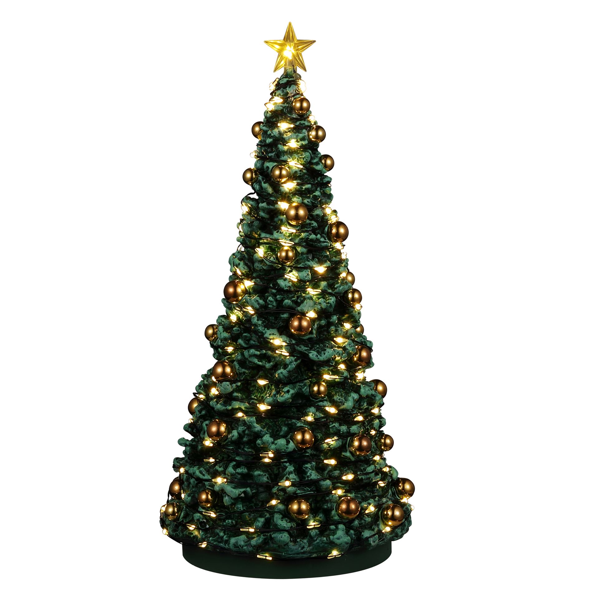 Lemax - 'Jolly Christmas Tree' - Verlichte boom - Exclusief adapter (Werkt op batterijen)