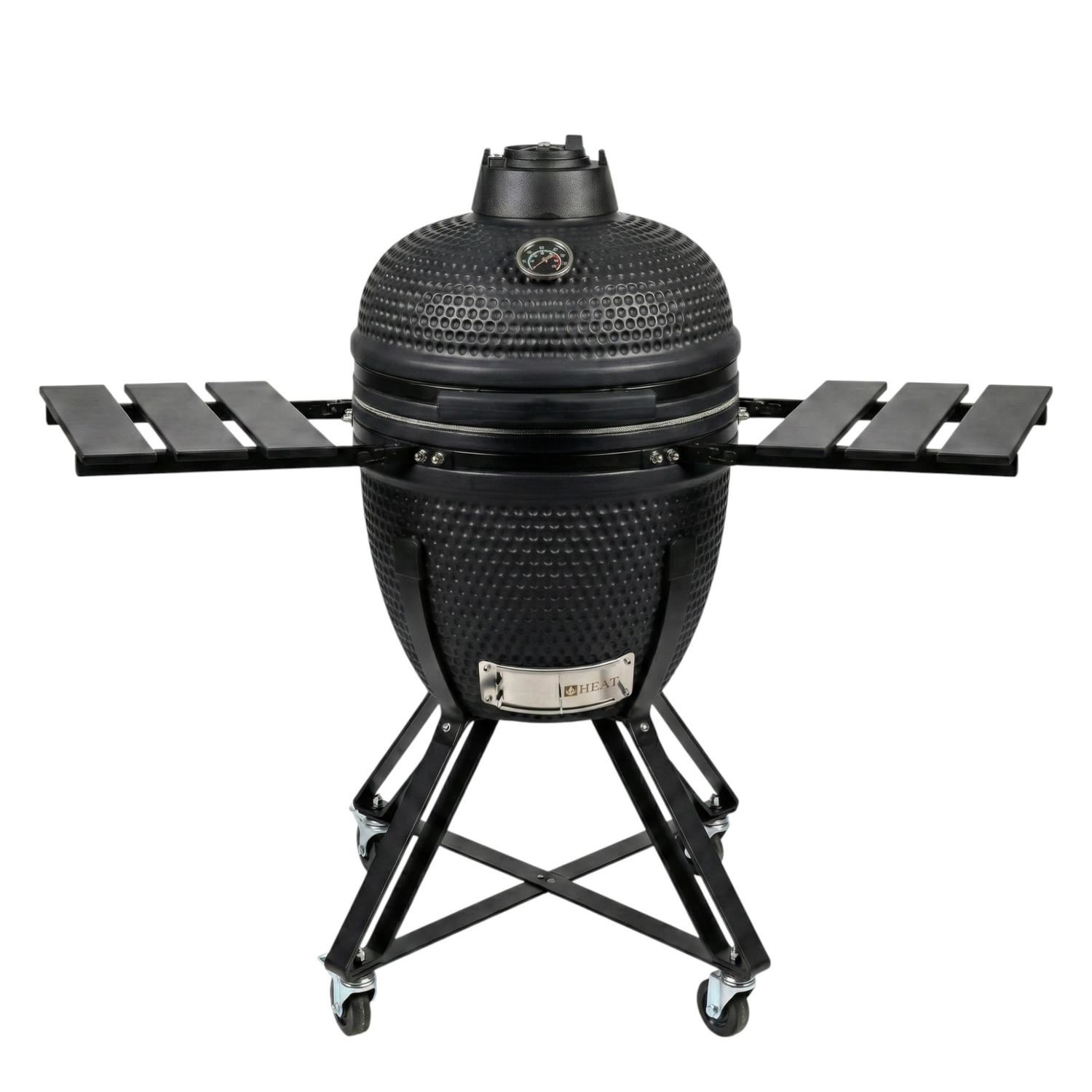 HEAT Premium Kamado Barbecue Fyregg 18 Inch - Zwart - Compleet