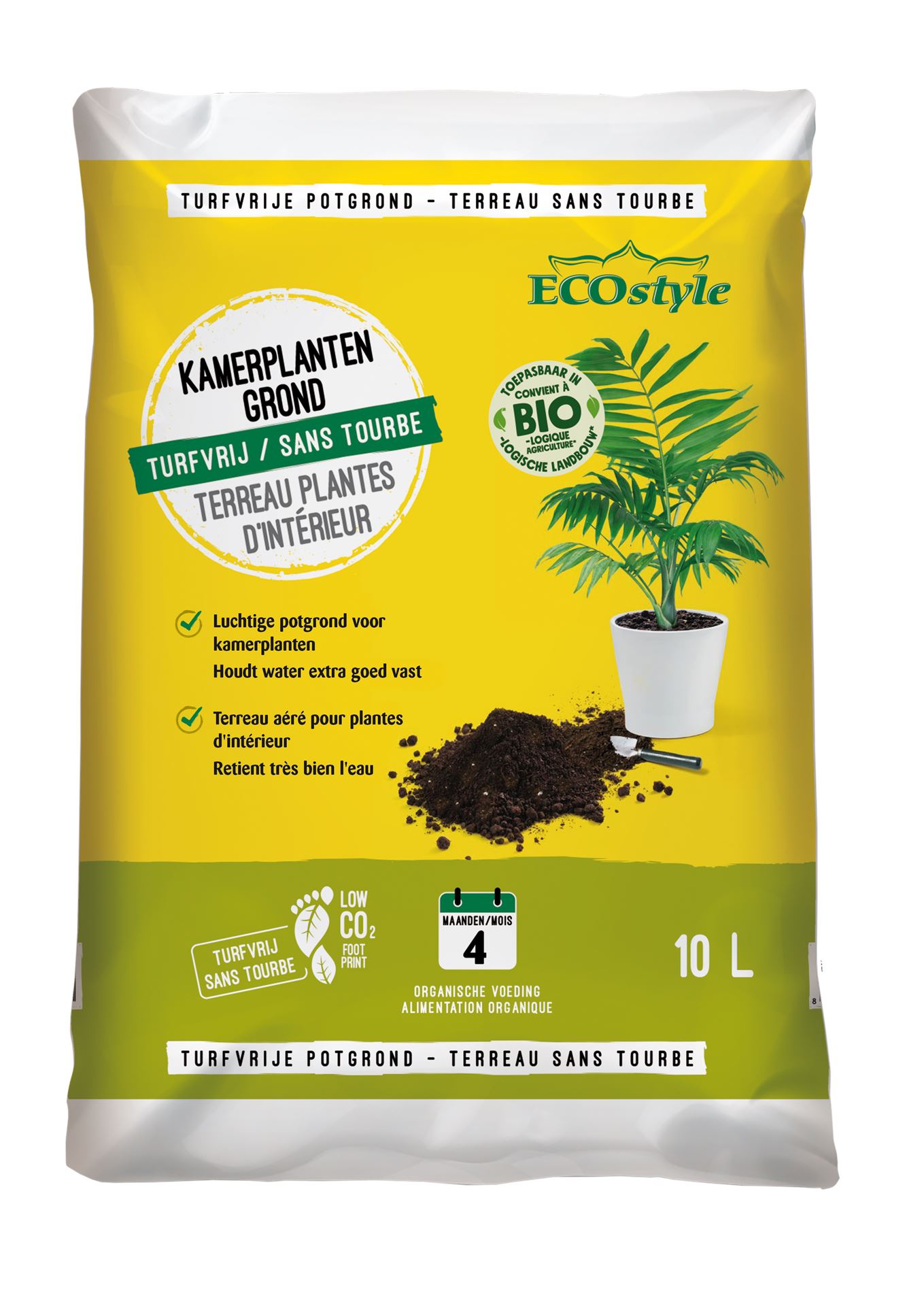 Ecostyle potgrond voor kamerplanten - 10l afbeelding