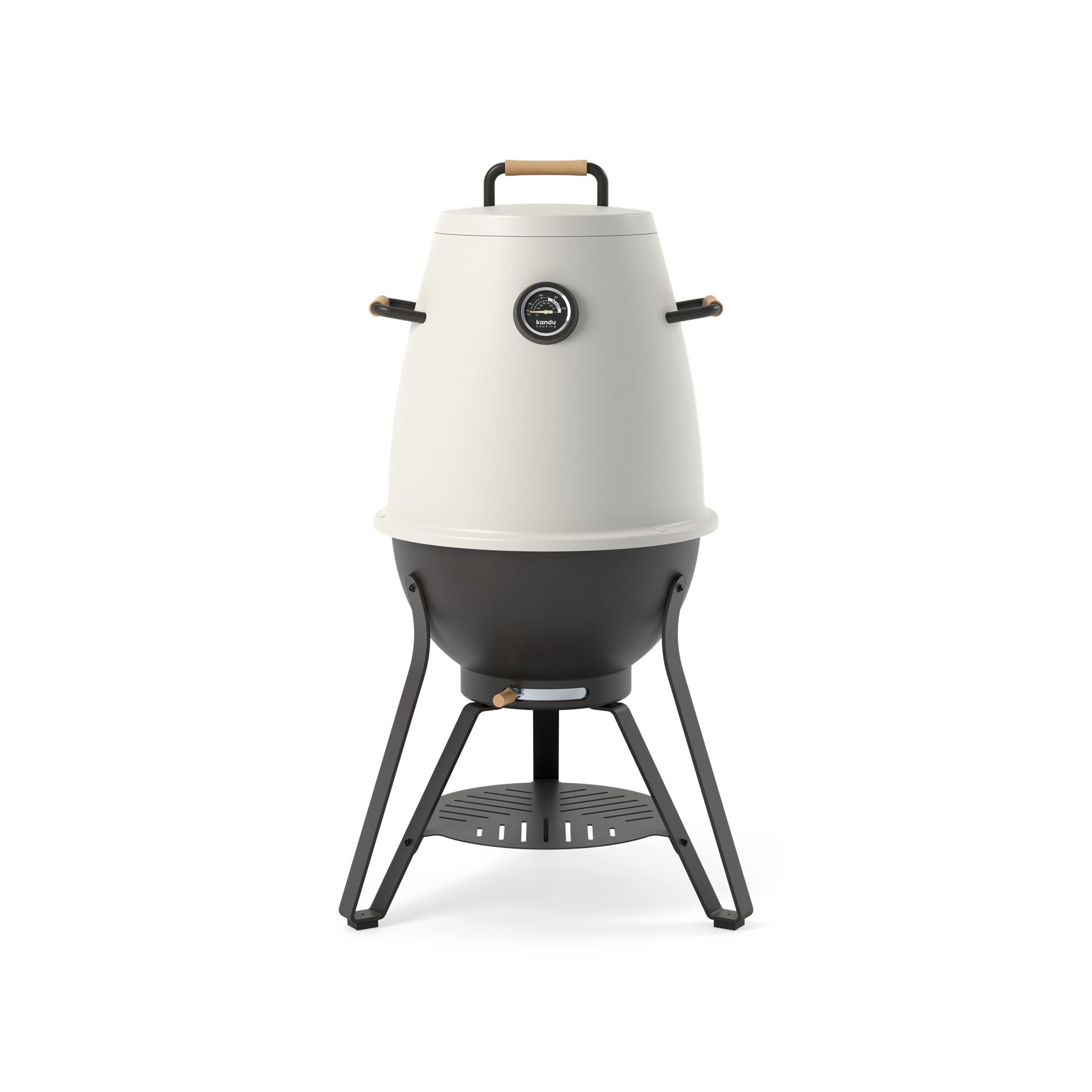 Kandu Cooking 41 kooksysteem - Ash White - Vertical Cooking BBQ -Ø58 x H95 cm afbeelding