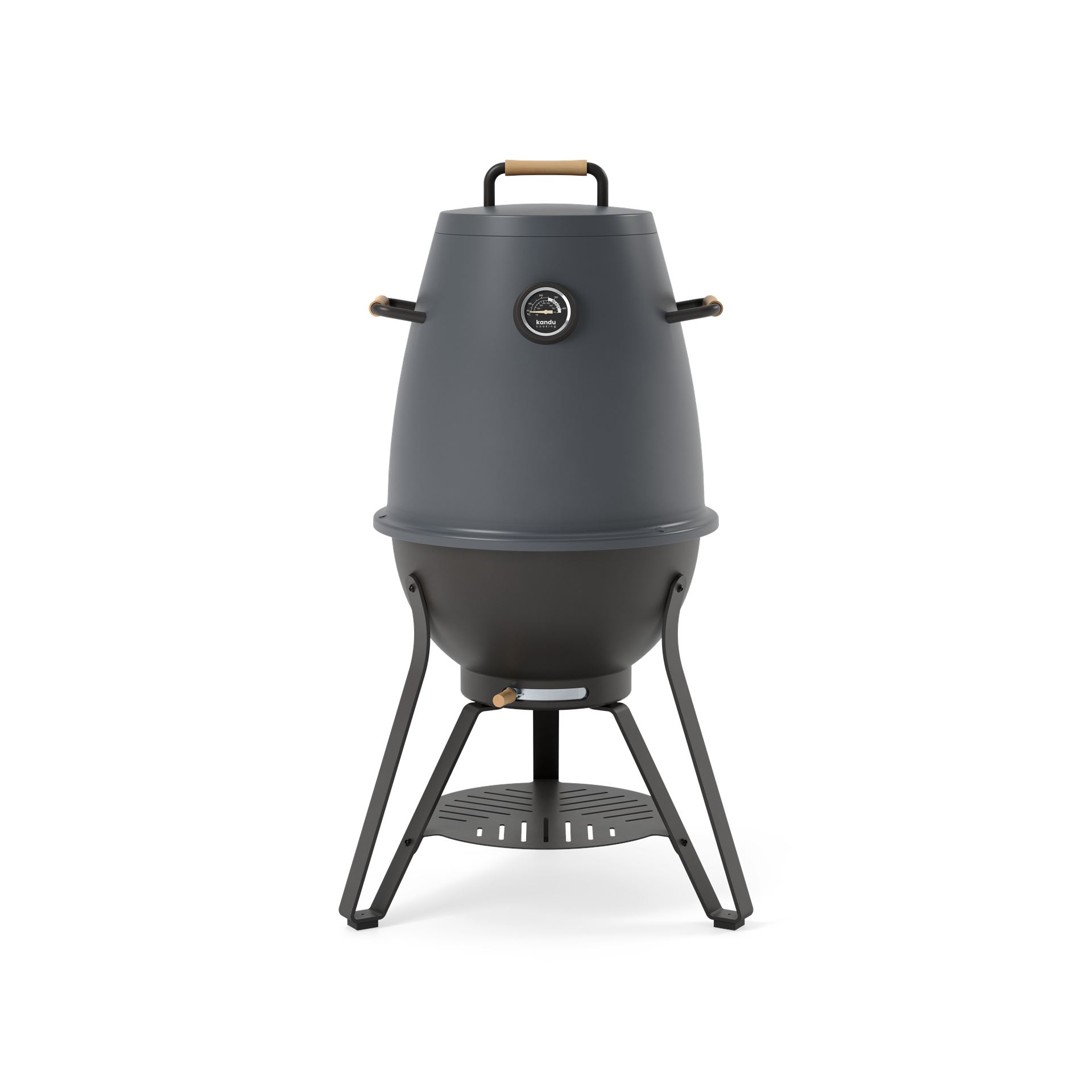 Kandu Cooking 41 kooksysteem - Coal Grey - Vertical Cooking BBQ -Ø58 x H95 cm afbeelding
