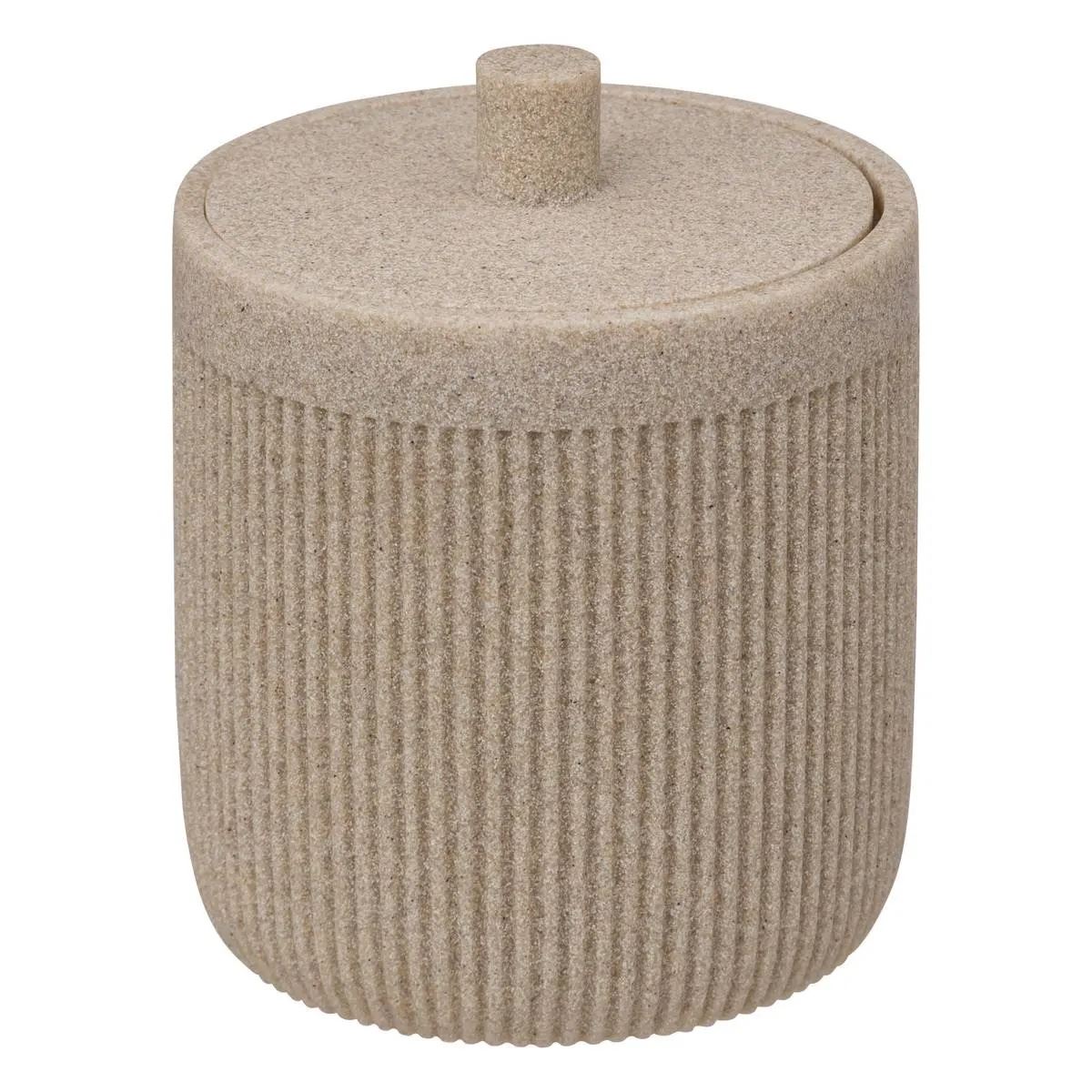 5Five Wattenpot Onyx– Zandkleur – Polyresin – 10x12 cm afbeelding