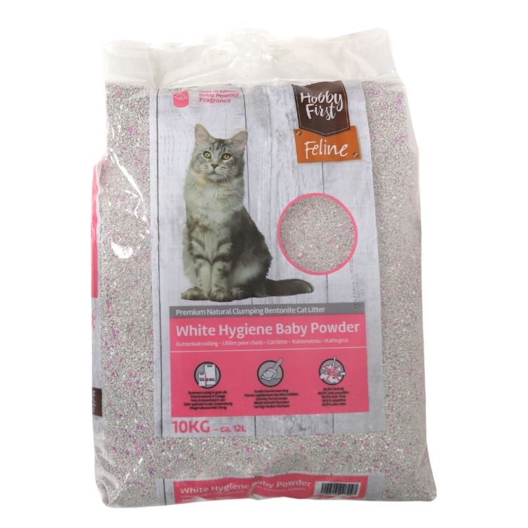 Hobby First Kattenbakvulling'White Hygiene'- Met Babypoedergeur - 10 kg afbeelding