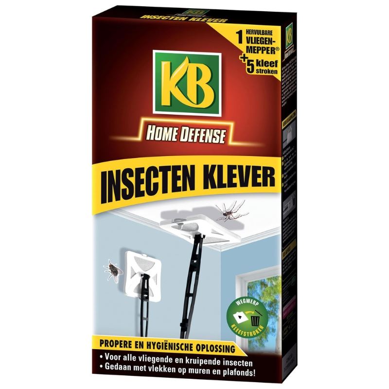 KB Insecten klevers - 1 vliegenmepper + 5 navulstroken afbeelding