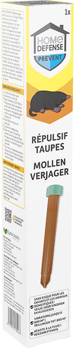 Home Defense Mollen&Woelmuizen Verjager - 800m² - Pesticidevrij - Regenbestendig afbeelding