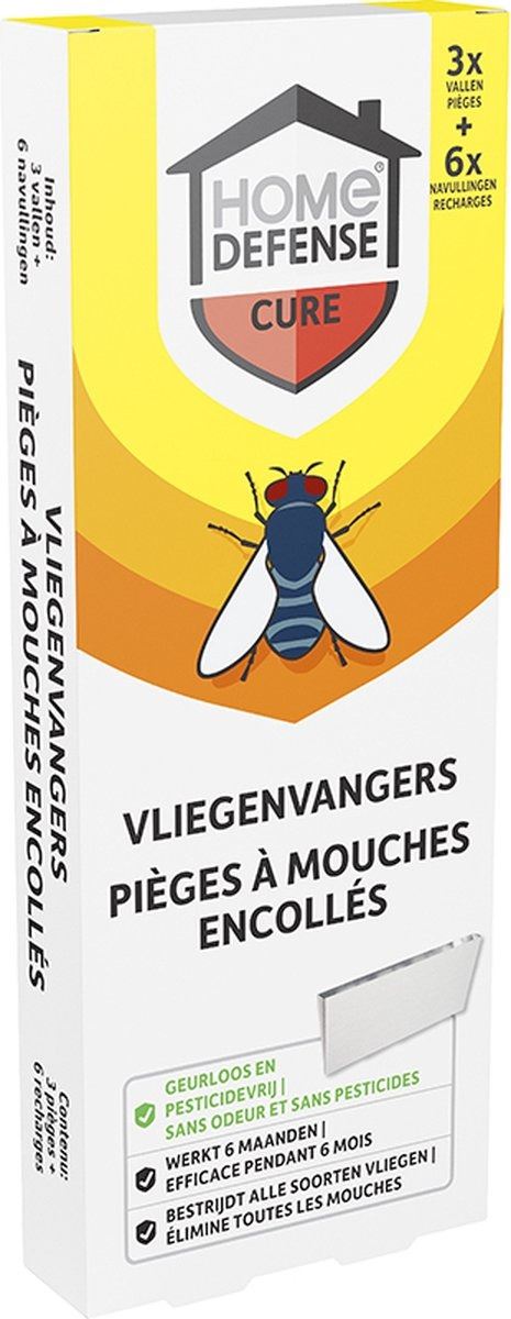 Home Defense Vliegenvallen– 3 vallen + 6 navullingen – tegen vliegen afbeelding