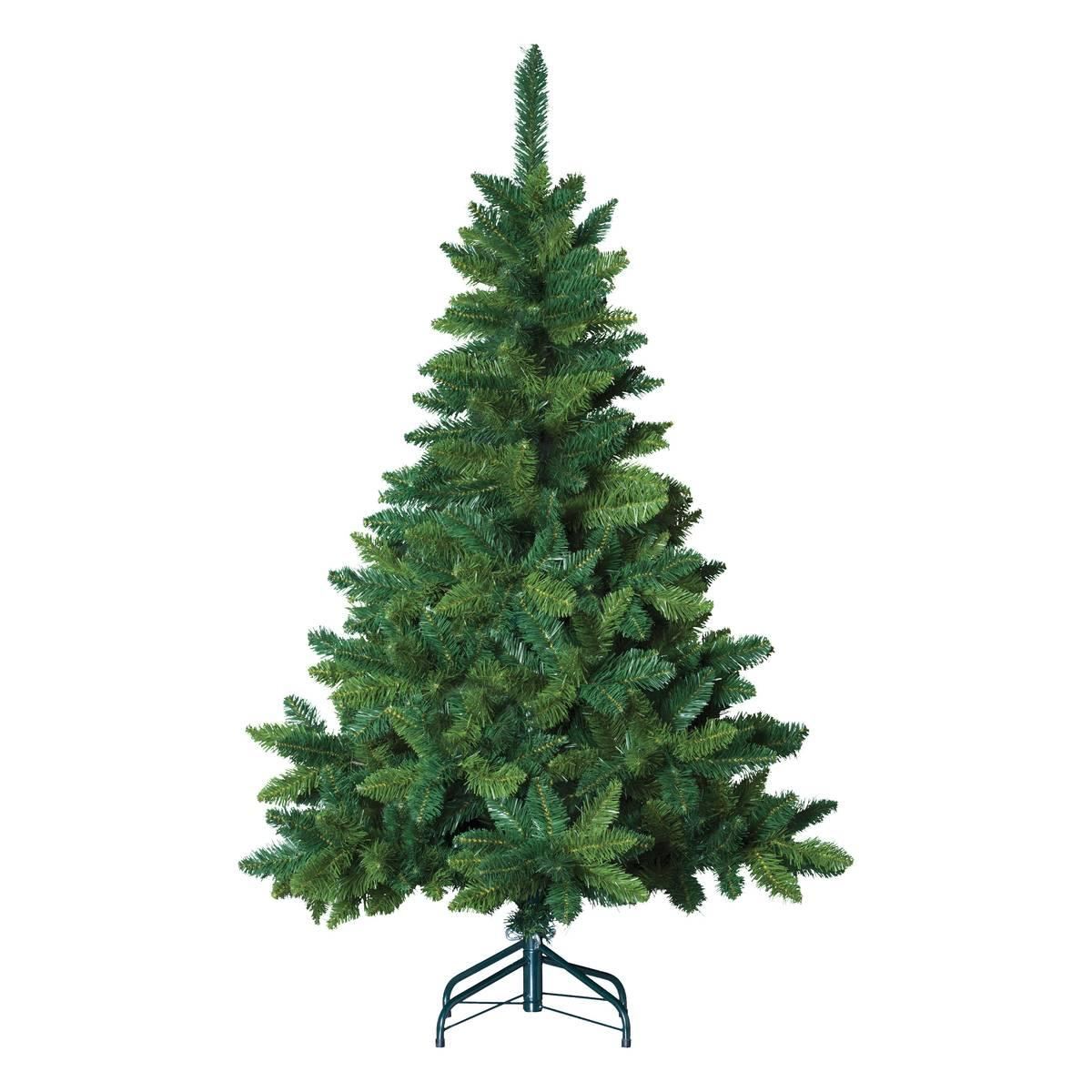 Blooming kunstkerstboom - 150 cm - groen - Diameter 100 cm - 366 tips - metalen voet