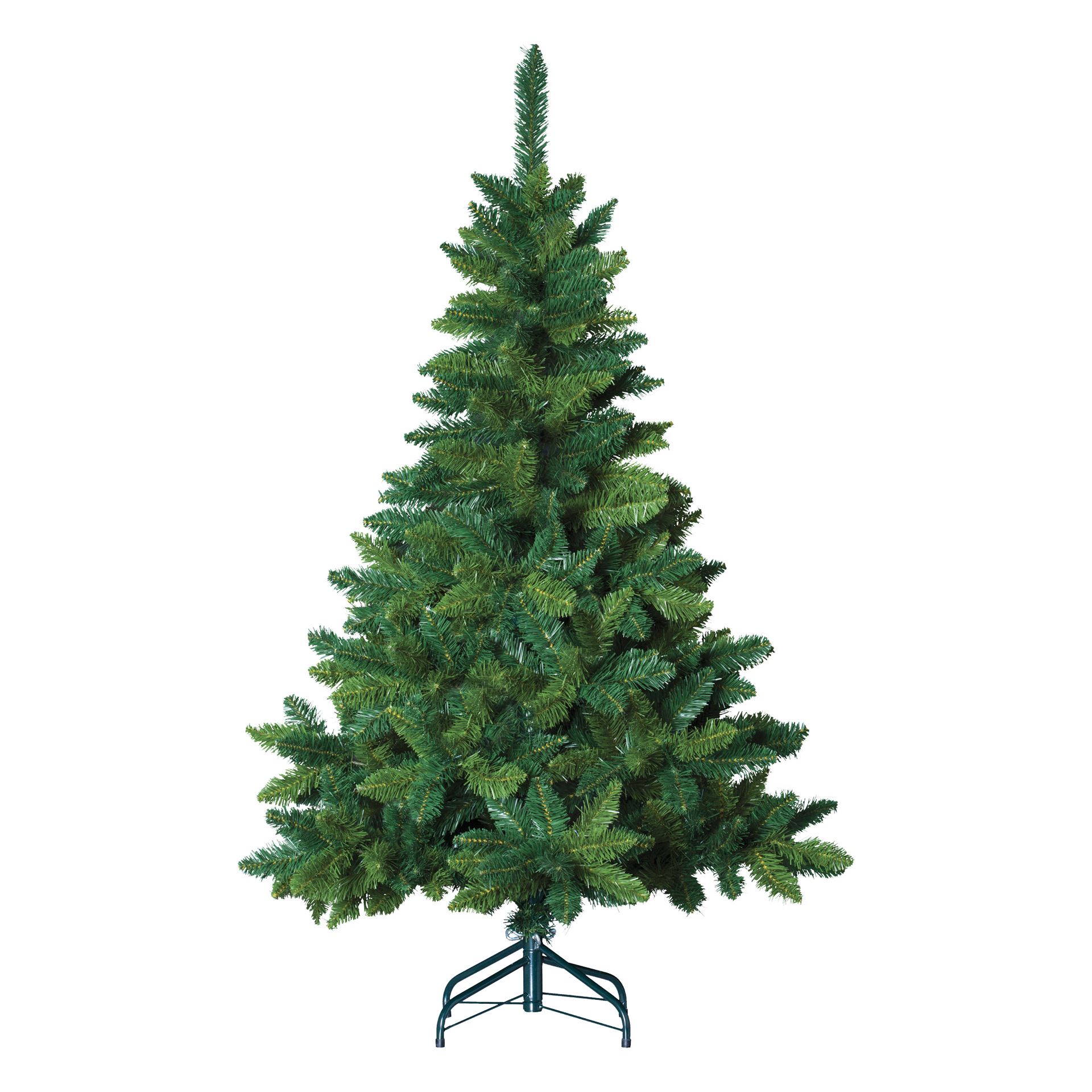 Blooming kunstkerstboom - 210 cm - groen -Ø 127 cm - 880 tips - metalen voet afbeelding