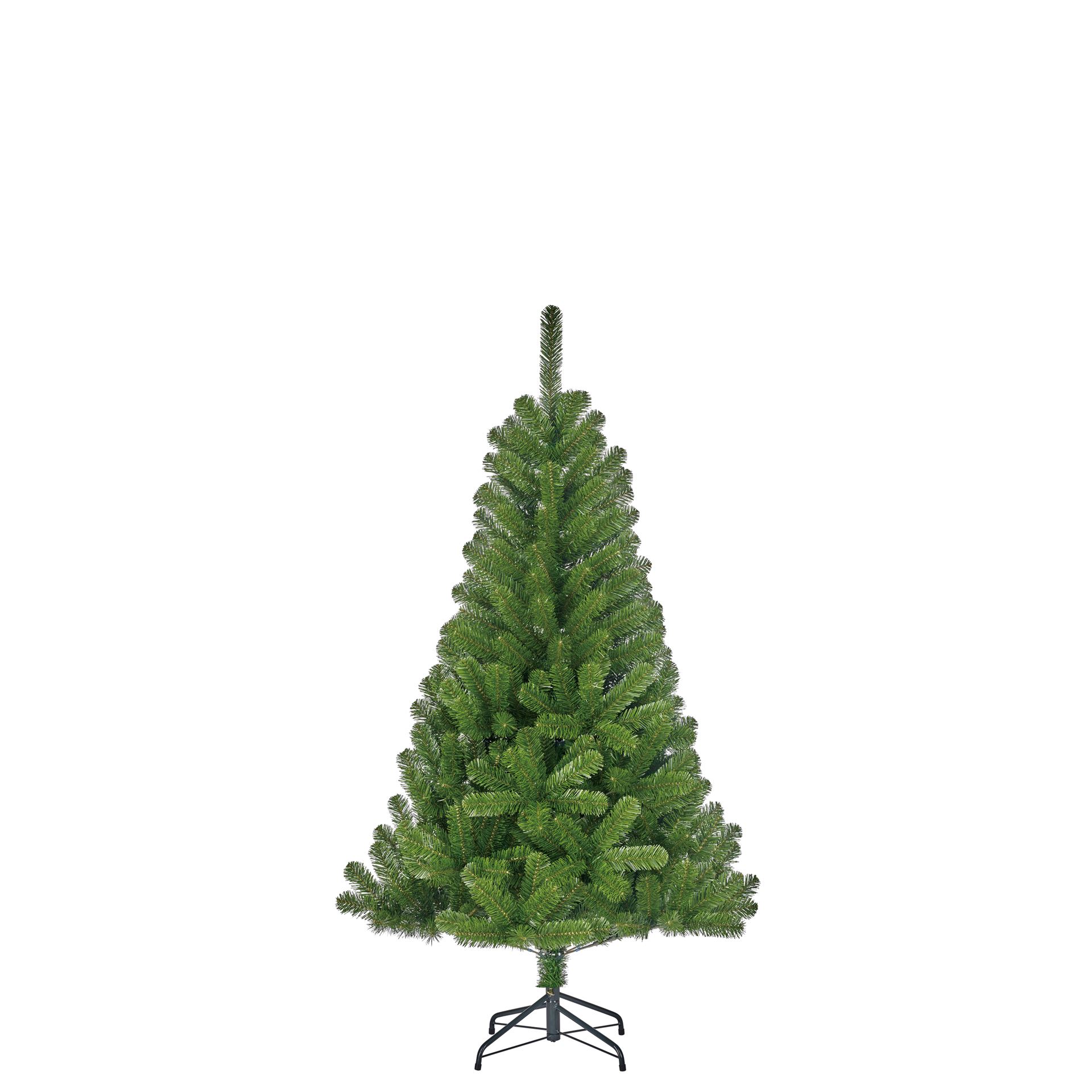 Charlton kunstkerstboom - 155 cm - groen - Diameter 91 cm - 340 tips - metalen voet afbeelding