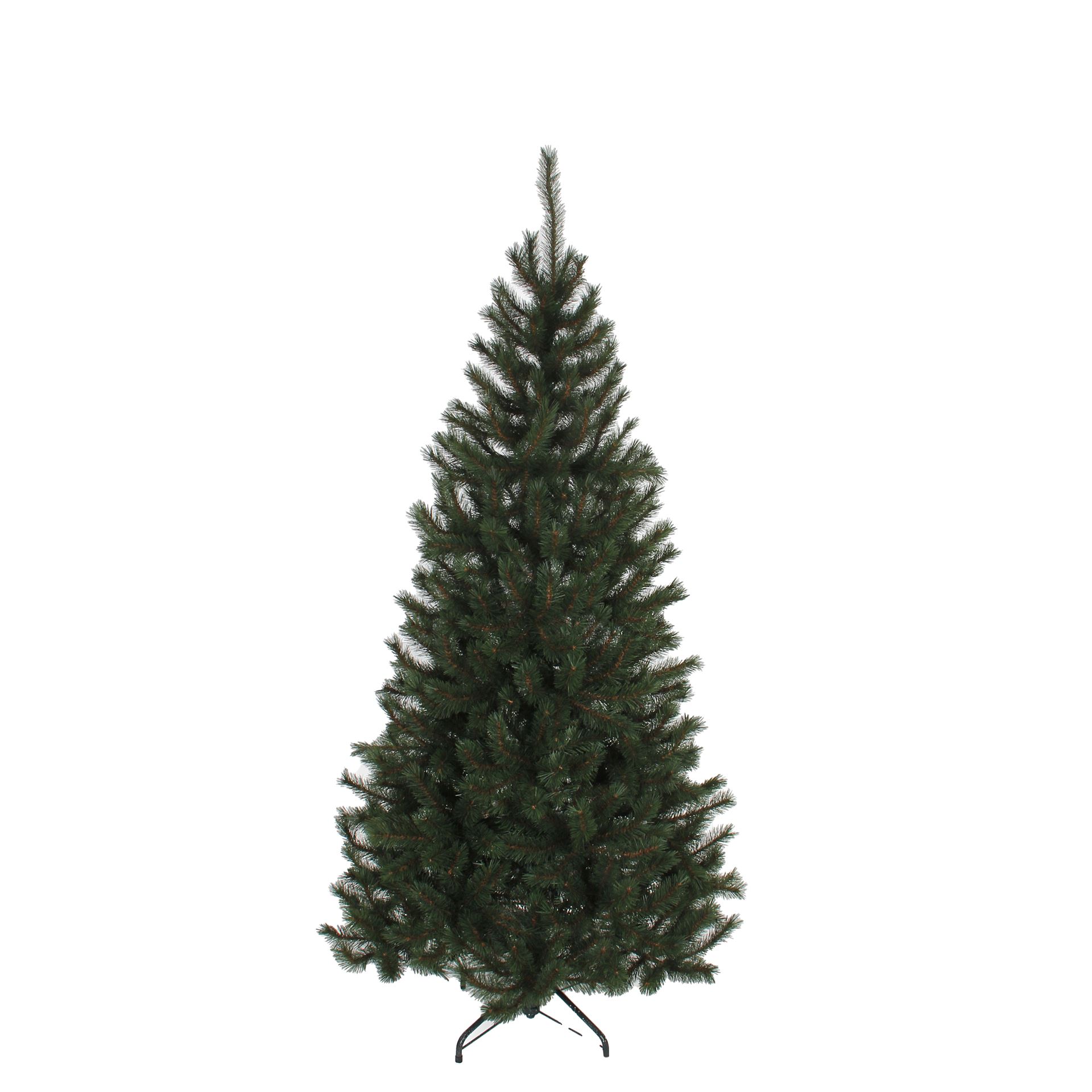 Kingston kunstkerstboom - 215 cm - groen -Ø 117 cm - 767 tips - metalen voet afbeelding