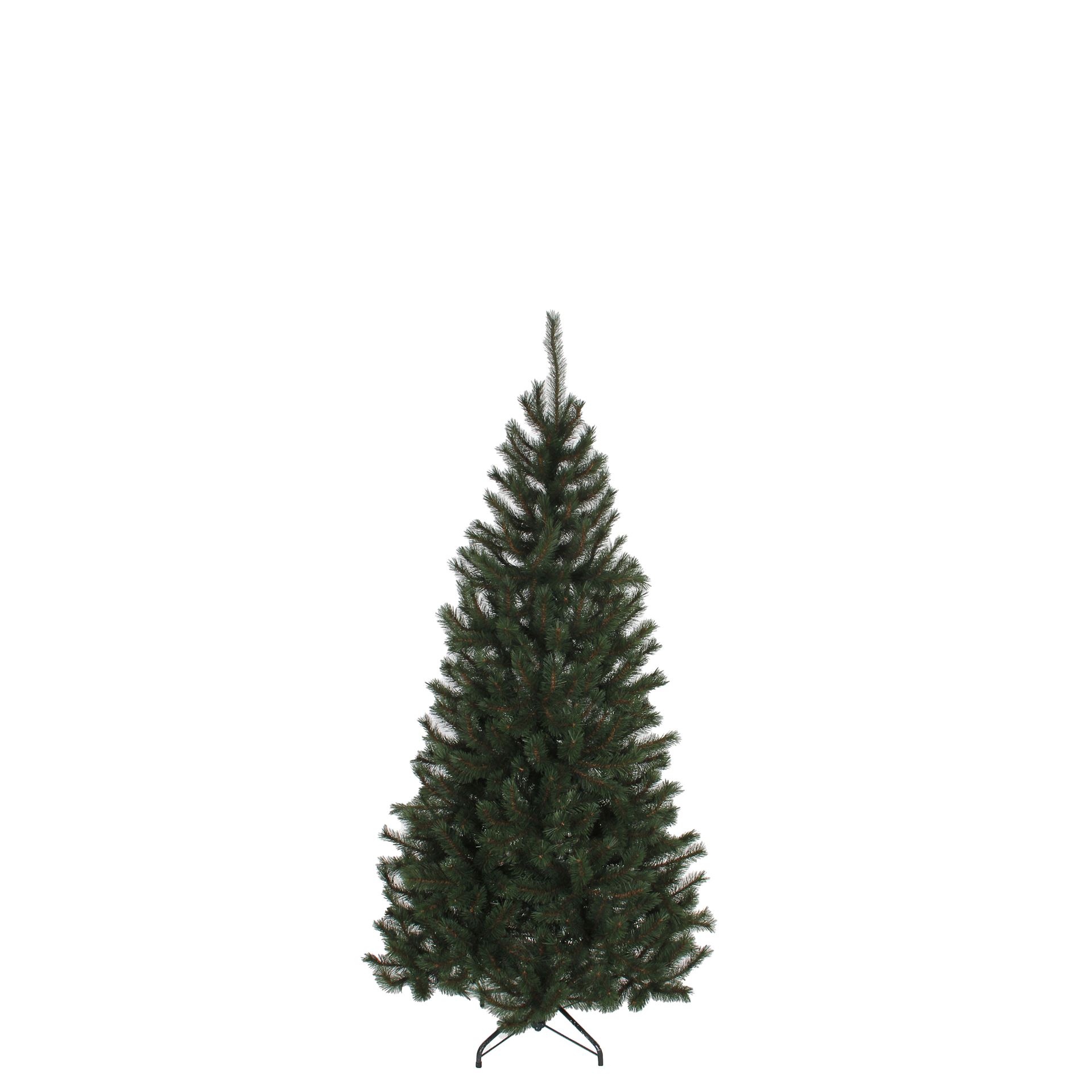 Kingston kunstkerstboom - 155 cm - groen - Diameter 86 cm - 345 tips - metalen voet afbeelding