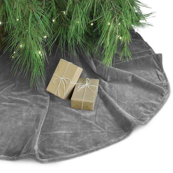 Unique Living kerstboomrok -Ø120cm - donkergrijs afbeelding