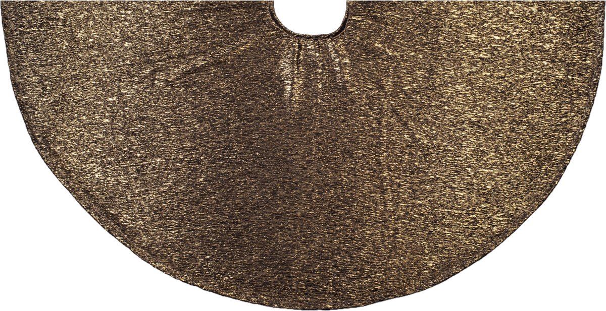 Anna's Collection kerstboomrok - Diameter 120cm - glanzend goud afbeelding
