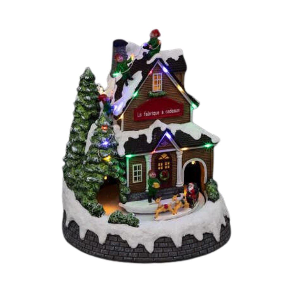 Fééric Lights and Christmas - Verlicht kerstdorp"De cadeaufabriek"met animatie afbeelding