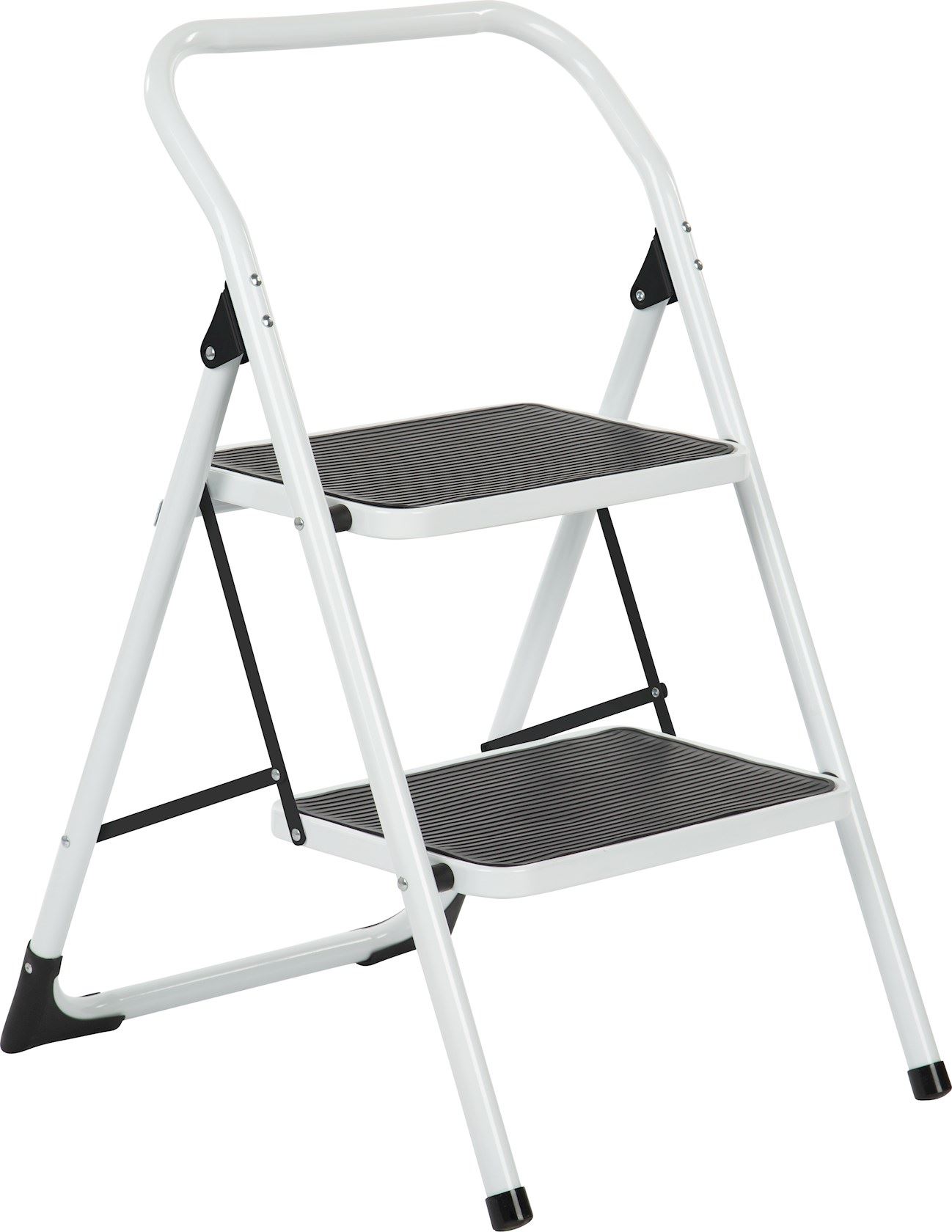 Escalo big step wit wit - Keukentrap met brede treden - 2 treden afbeelding