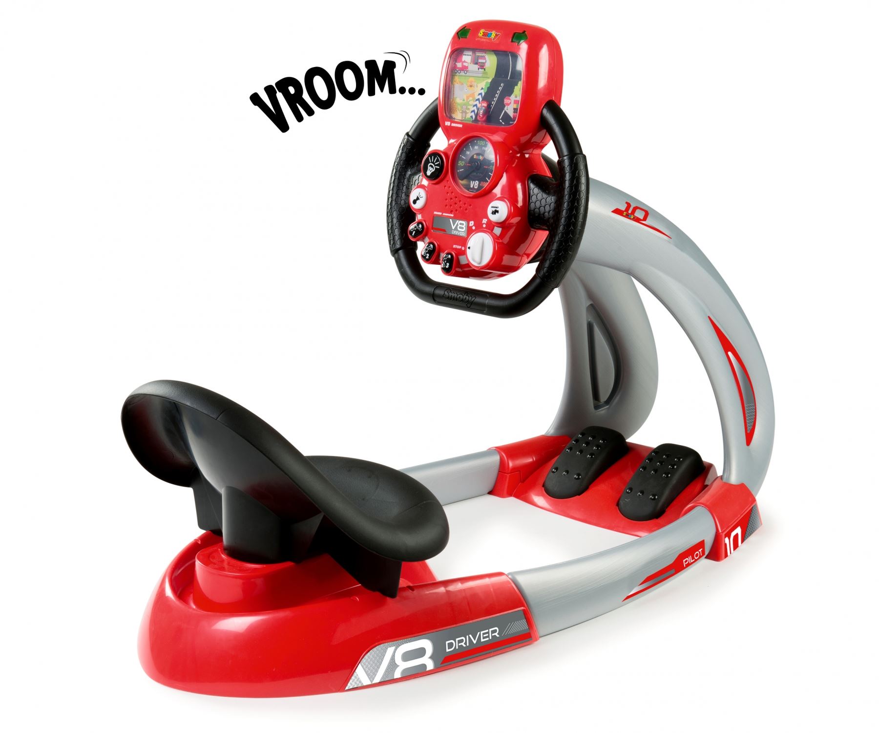 Smoby Kids'V8 Race Piloot simulator' afbeelding