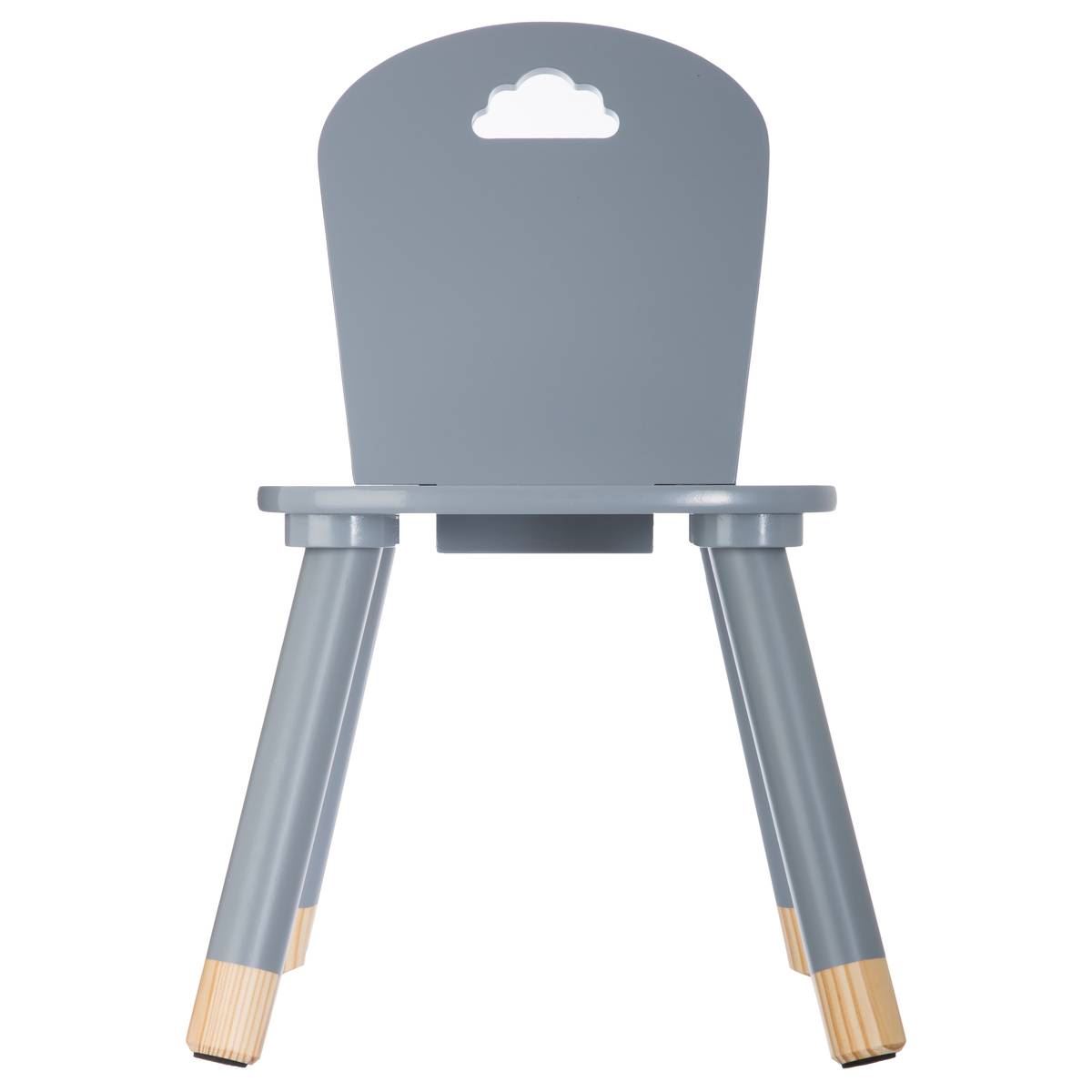 Atmosphera grijze Douceur Stoel - Dennenhouten Poten - Zithoogte 25,7 cm afbeelding