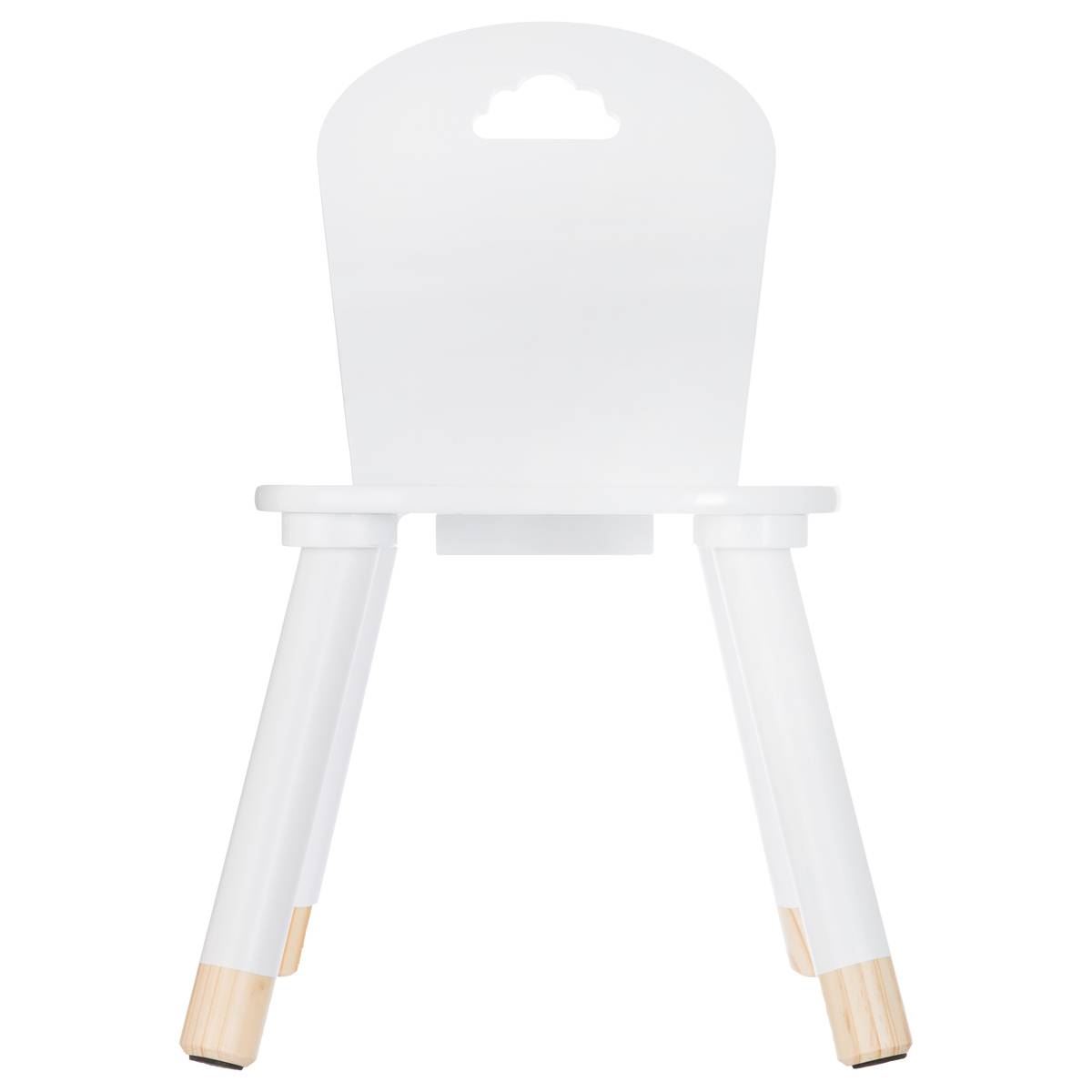 Atmosphera witte Douceur Stoel - Dennenhouten Poten - Zithoogte 25,7 cm afbeelding